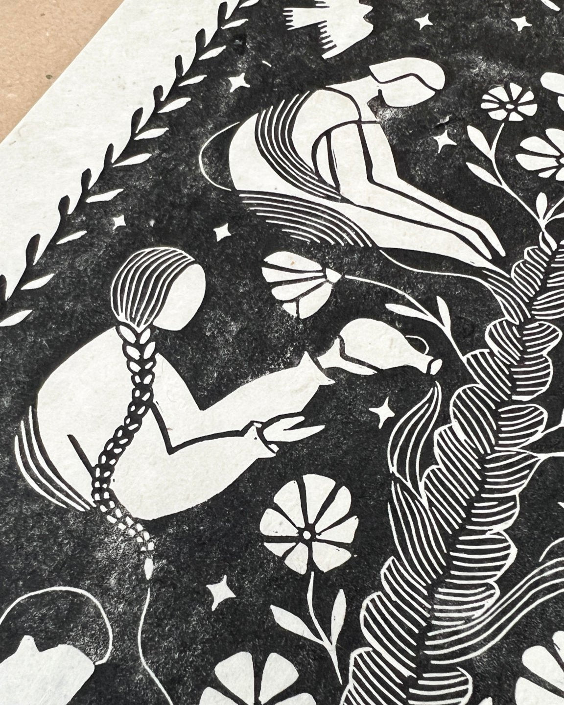 Ancestors Calling Linoldruck Limited Edition - art.from.ilkas.heart