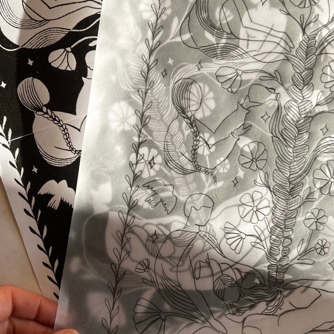 Ancestors Calling Linoldruck Limited Edition - art.from.ilkas.heart