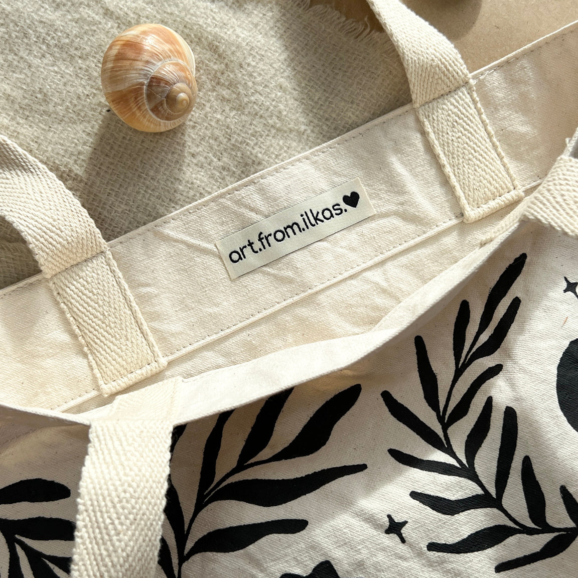 Baumwolltasche Nightspirit - art.from.ilkas.heart