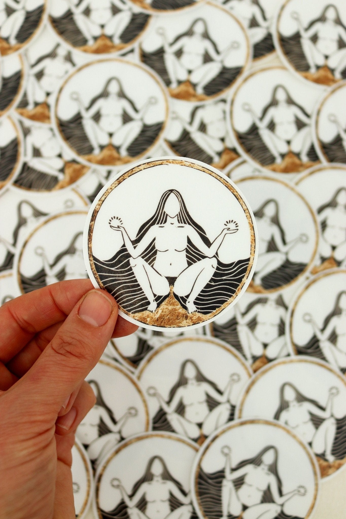 Blutende Göttin Aufkleber - art.from.ilkas.heart