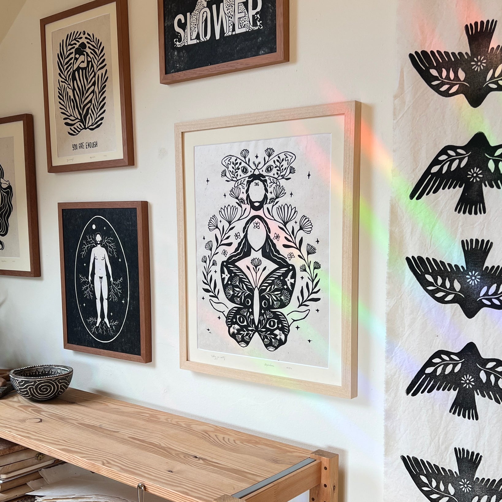 Calling you softly Linoldruck - art.from.ilkas.heart