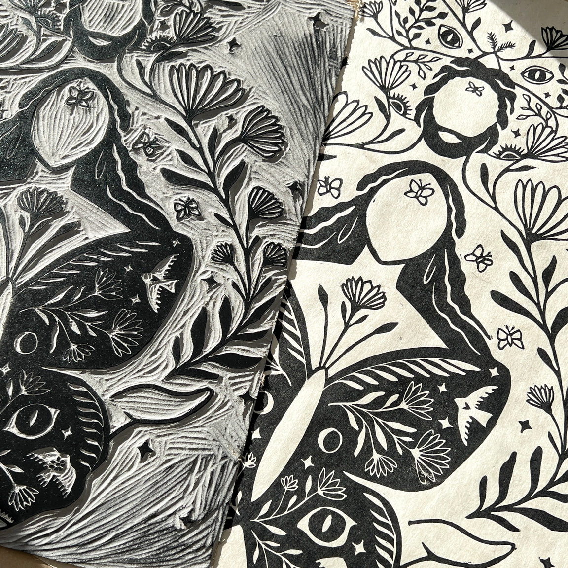 Calling you softly Linoldruck - art.from.ilkas.heart