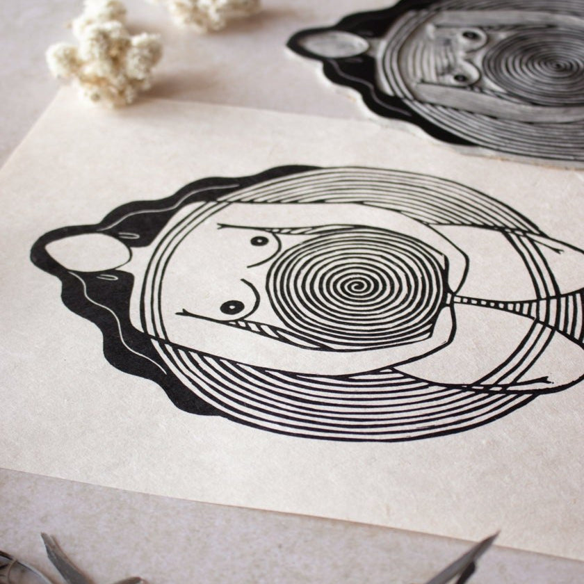 Centered Within Linoldruck - art.from.ilkas.heart