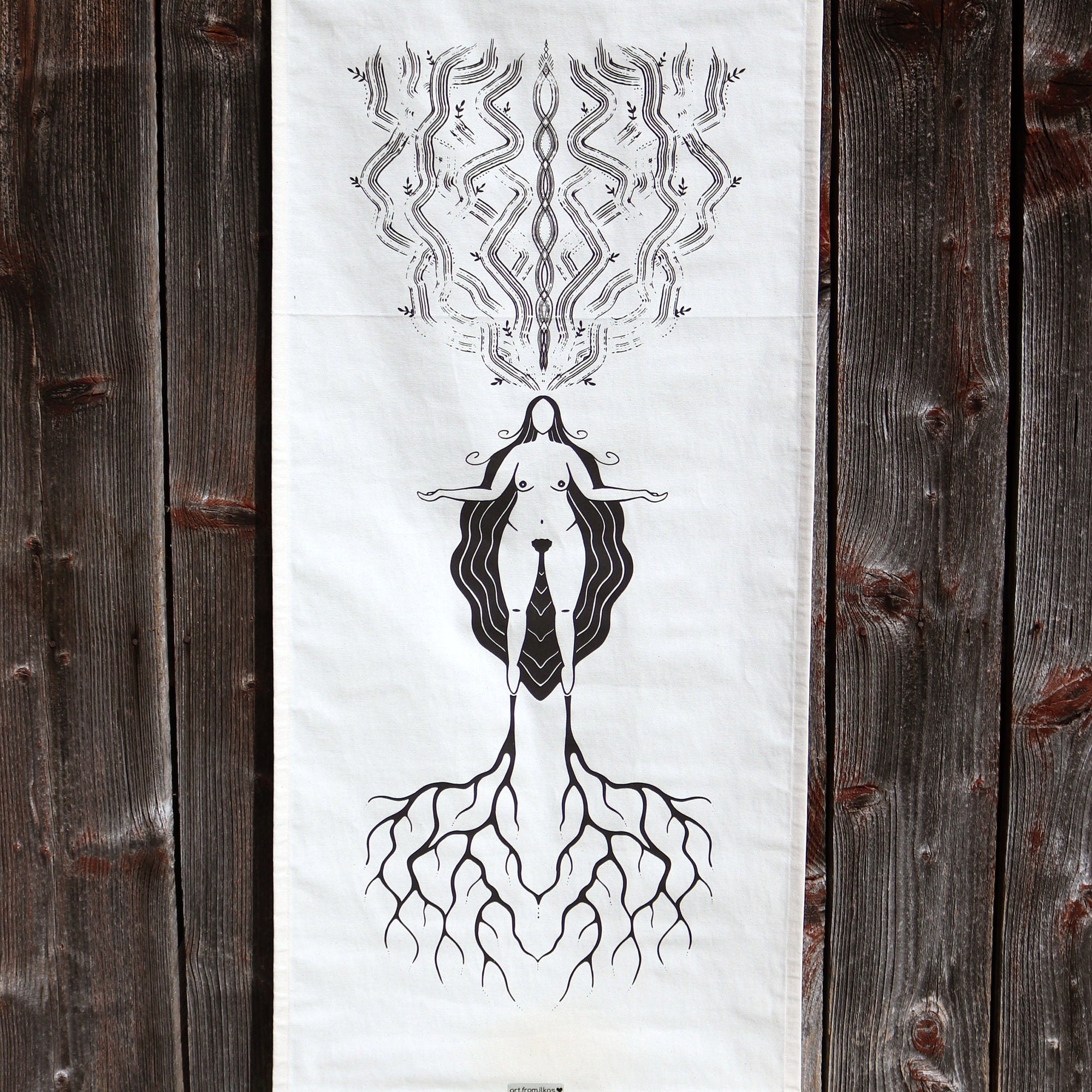 Connected Goddess Wandbehang - art.from.ilkas.heart