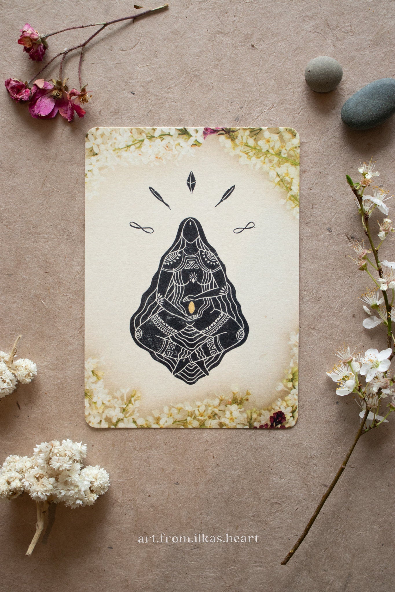 Die Göttin der Empfängnis Postkarte - art.from.ilkas.heart