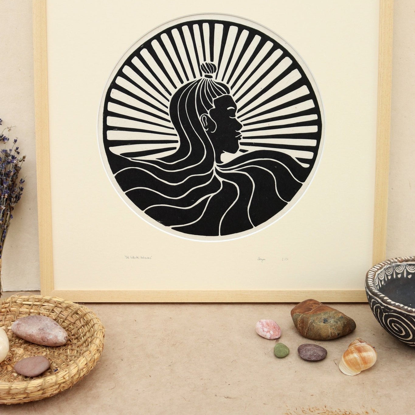 Rahmen & Passepartout für Die Göttin des Vertrauens - art.from.ilkas.heart