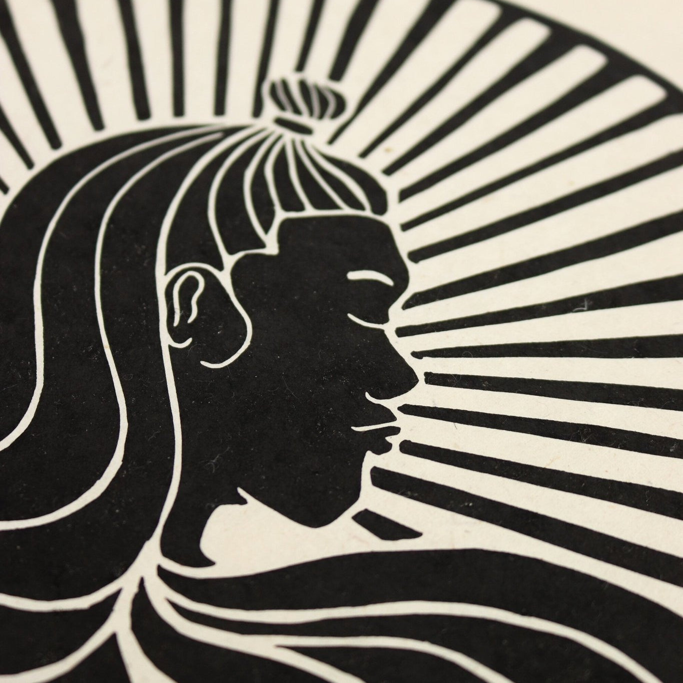 Die Göttin des Vertrauens Linoldruck - art.from.ilkas.heart