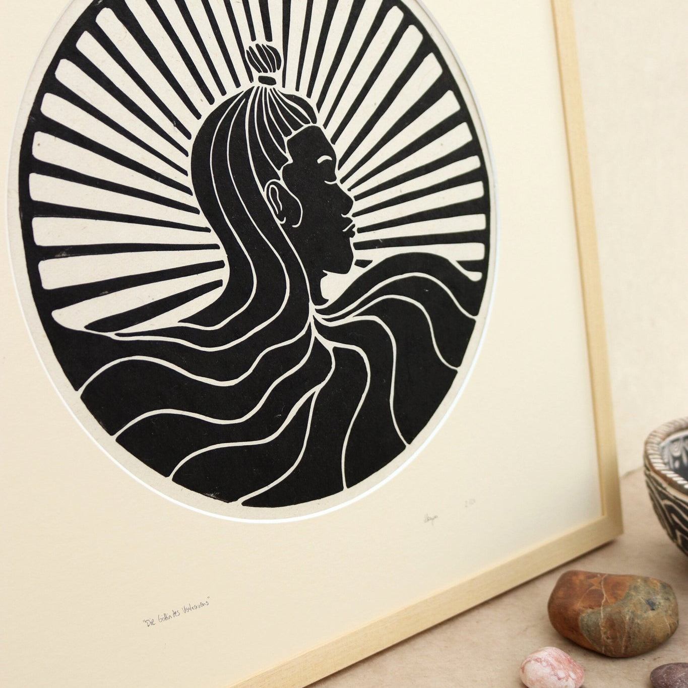 Rahmen & Passepartout für Die Göttin des Vertrauens - art.from.ilkas.heart