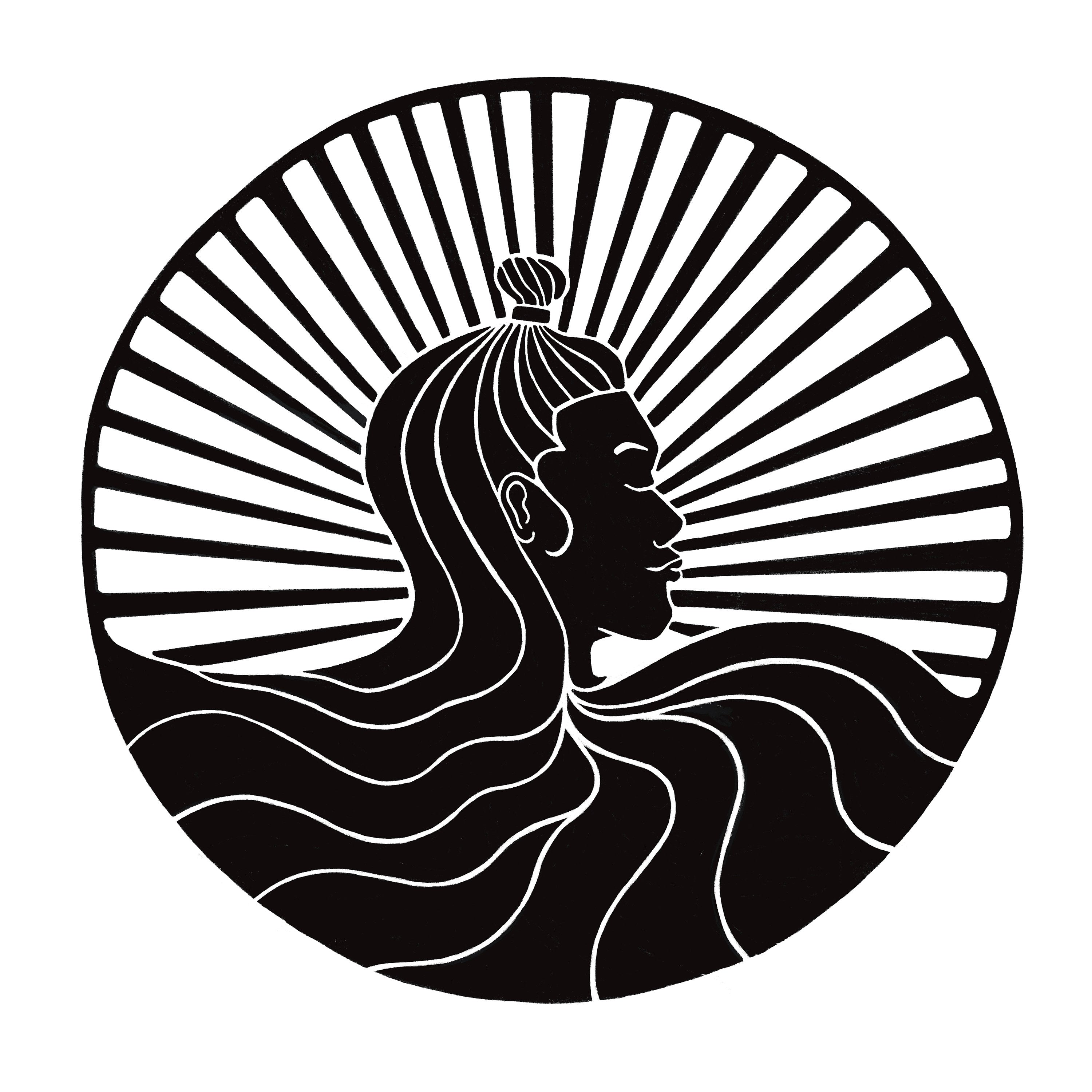 Die Göttin des Vertrauens Linoldruck - art.from.ilkas.heart