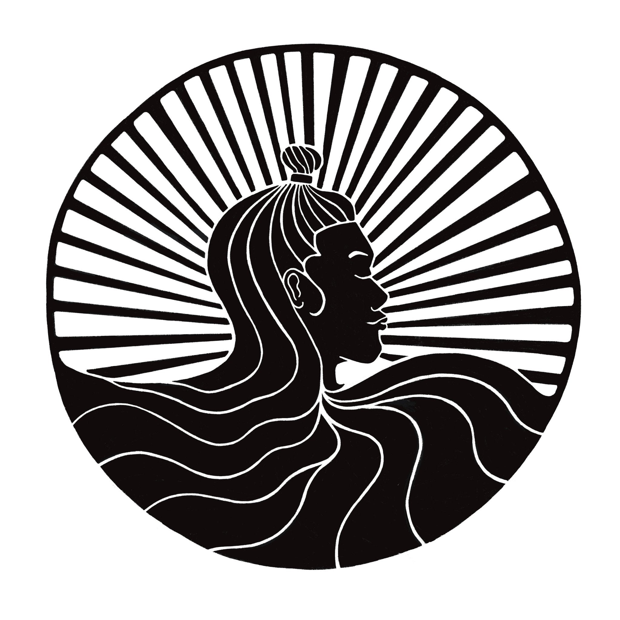 Die Göttin des Vertrauens Linoldruck - art.from.ilkas.heart