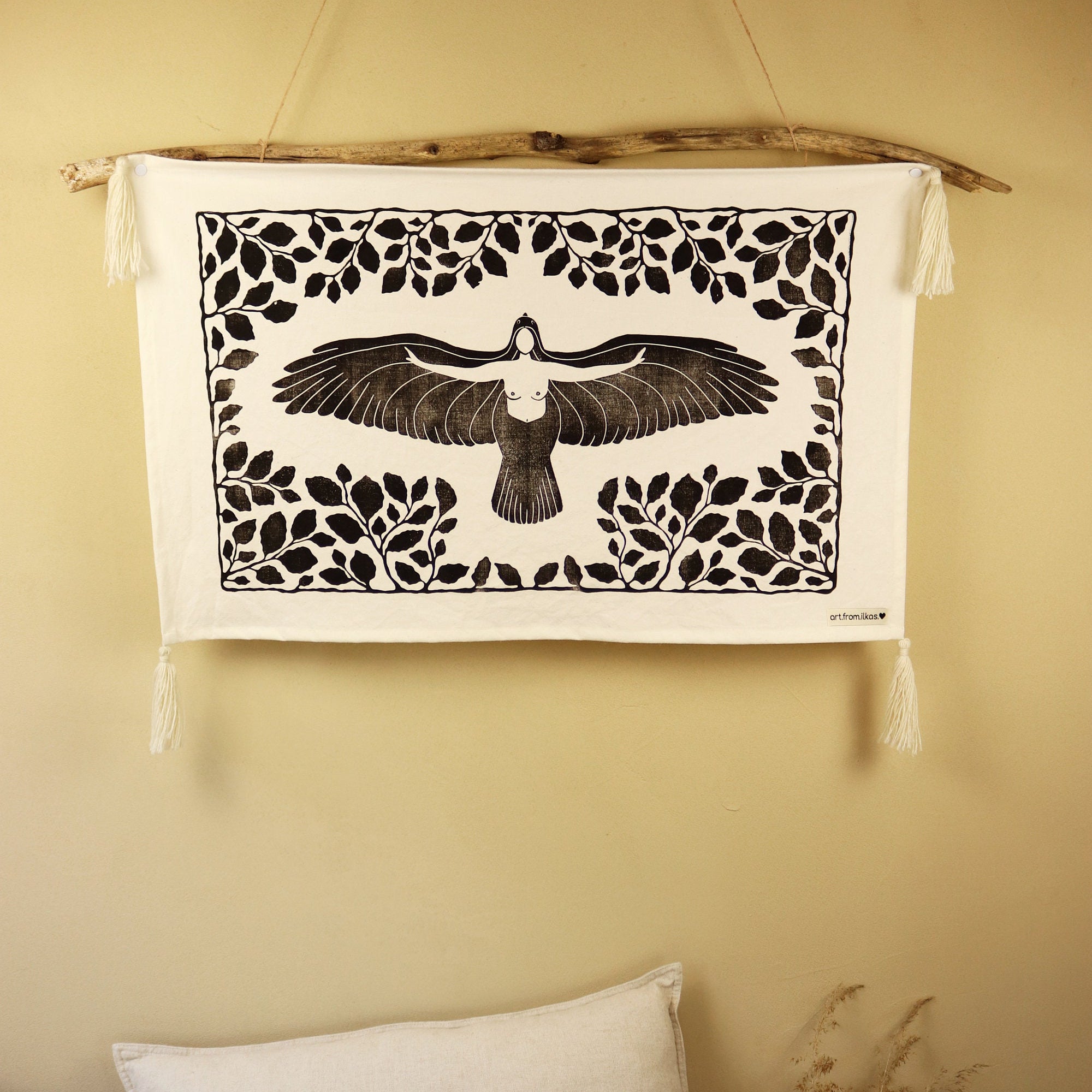 Die aufsteigende Göttin Wandbehang - art.from.ilkas.heart