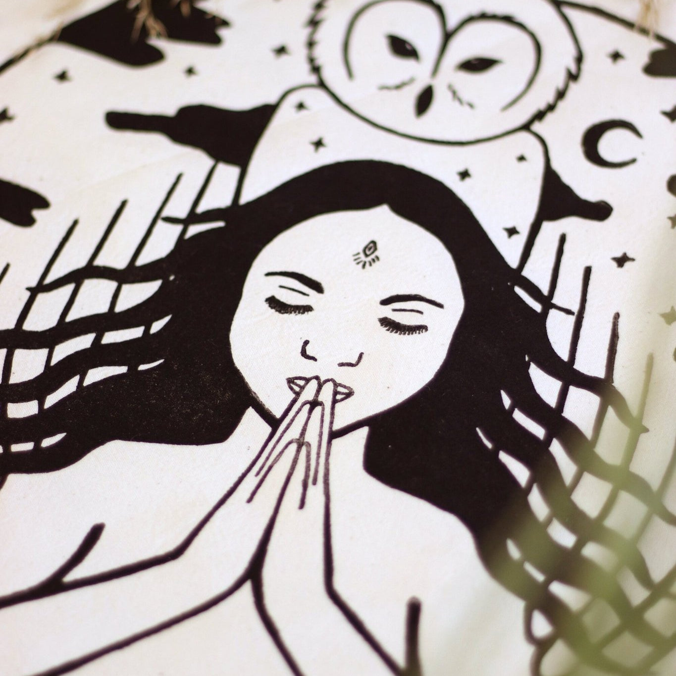 Die betende Göttin Wandbehang - art.from.ilkas.heart