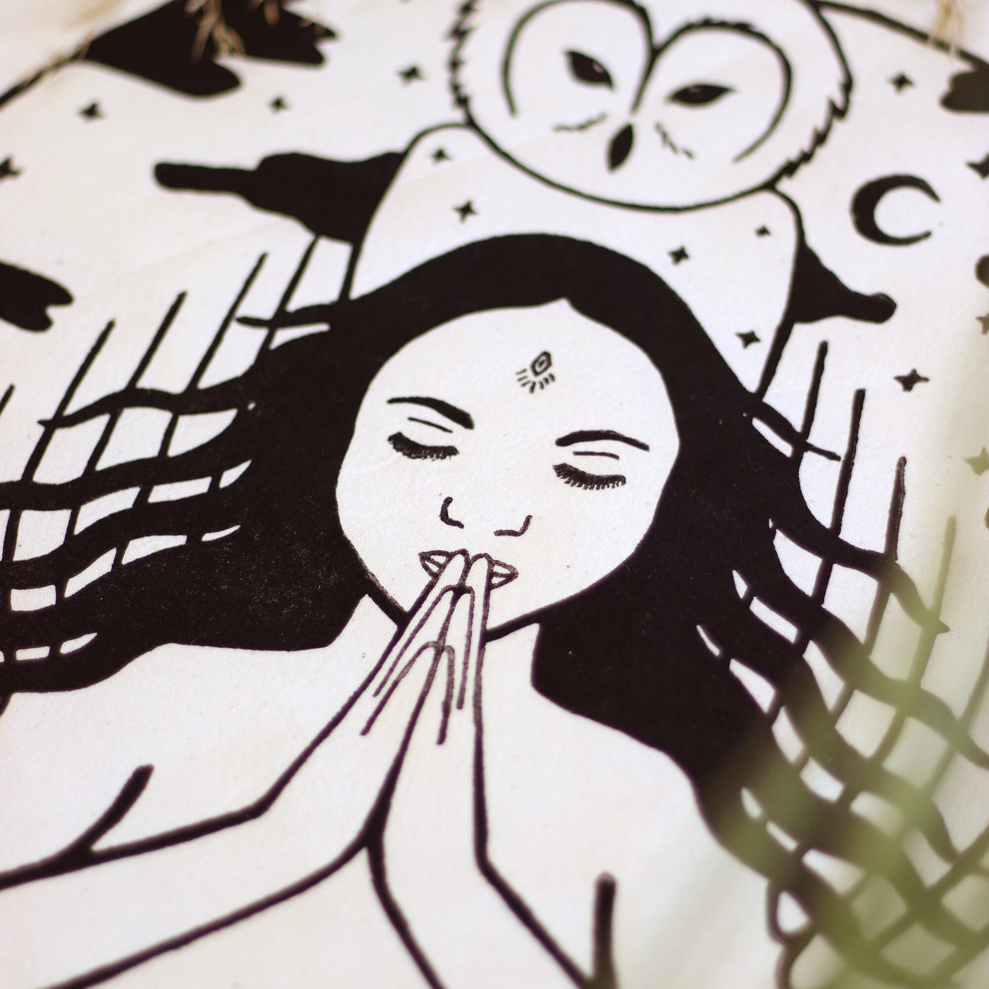 Die betende Göttin Wandbehang - art.from.ilkas.heart