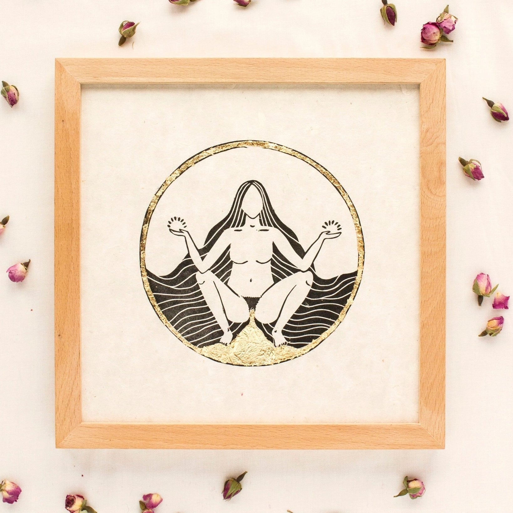 Rahmen & Passepartout für Die blutende Göttin - art.from.ilkas.heart