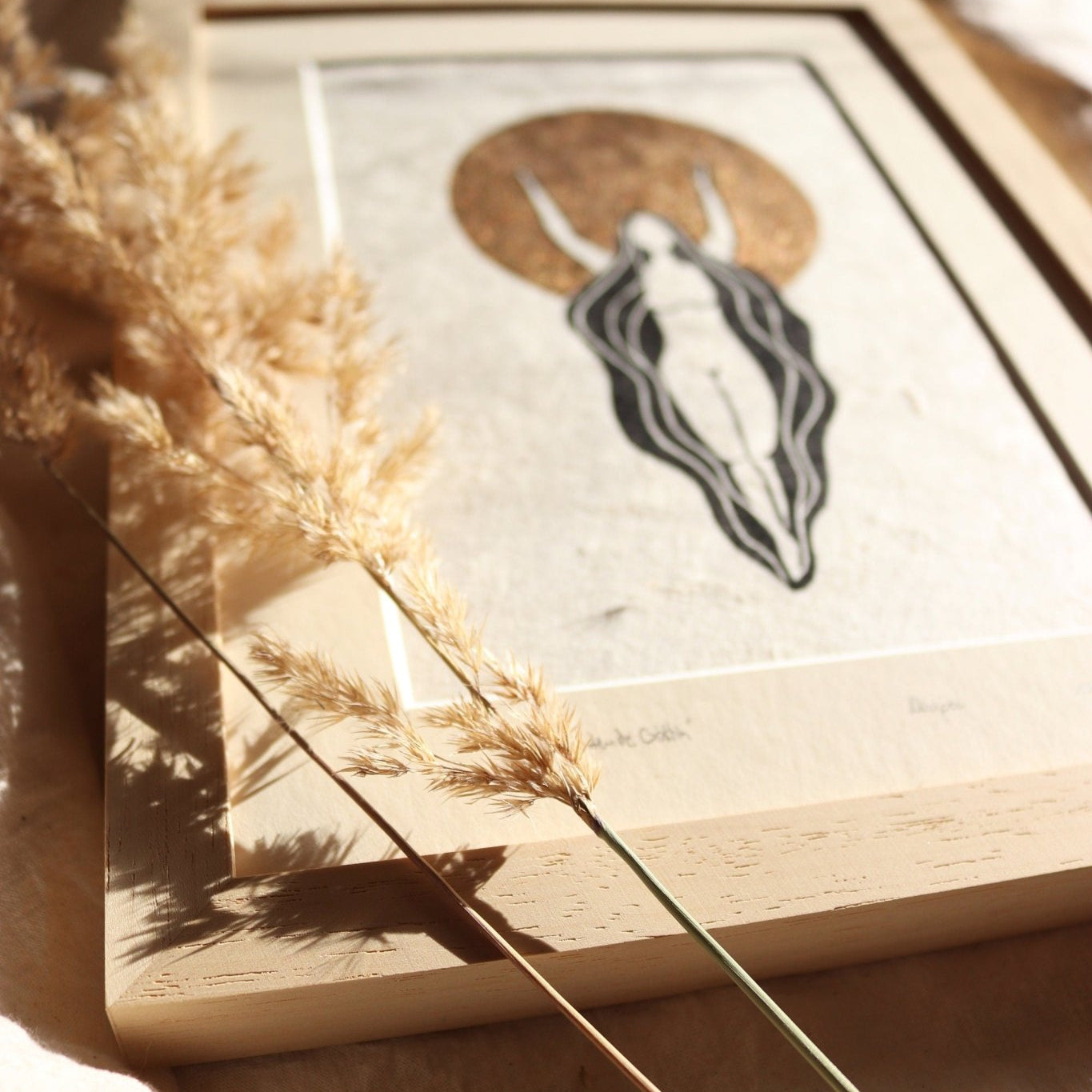 Rahmen & Passepartout für die leuchtende Göttin - art.from.ilkas.heart