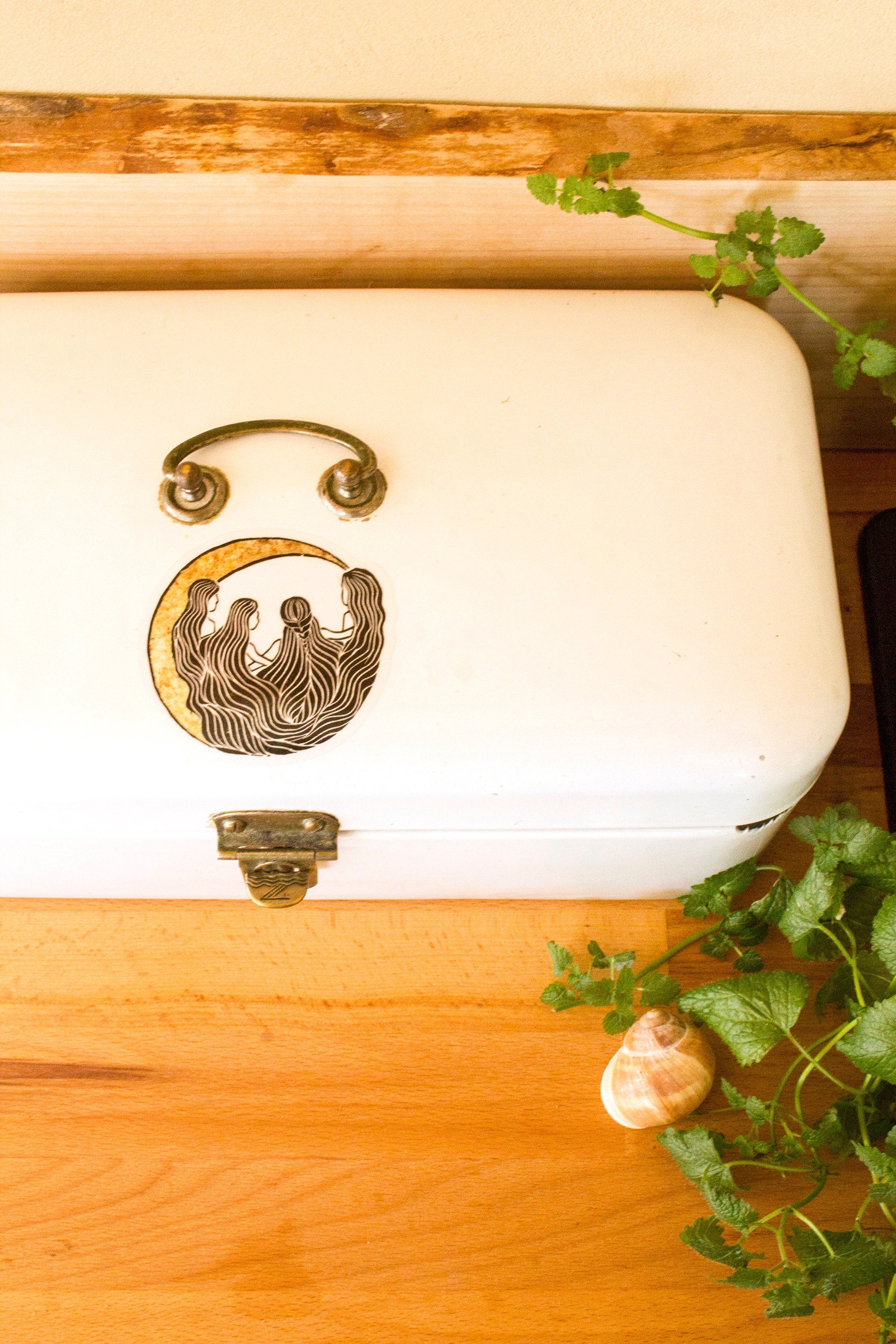 Die singenden Mondfrauen Aufkleber - art.from.ilkas.heart