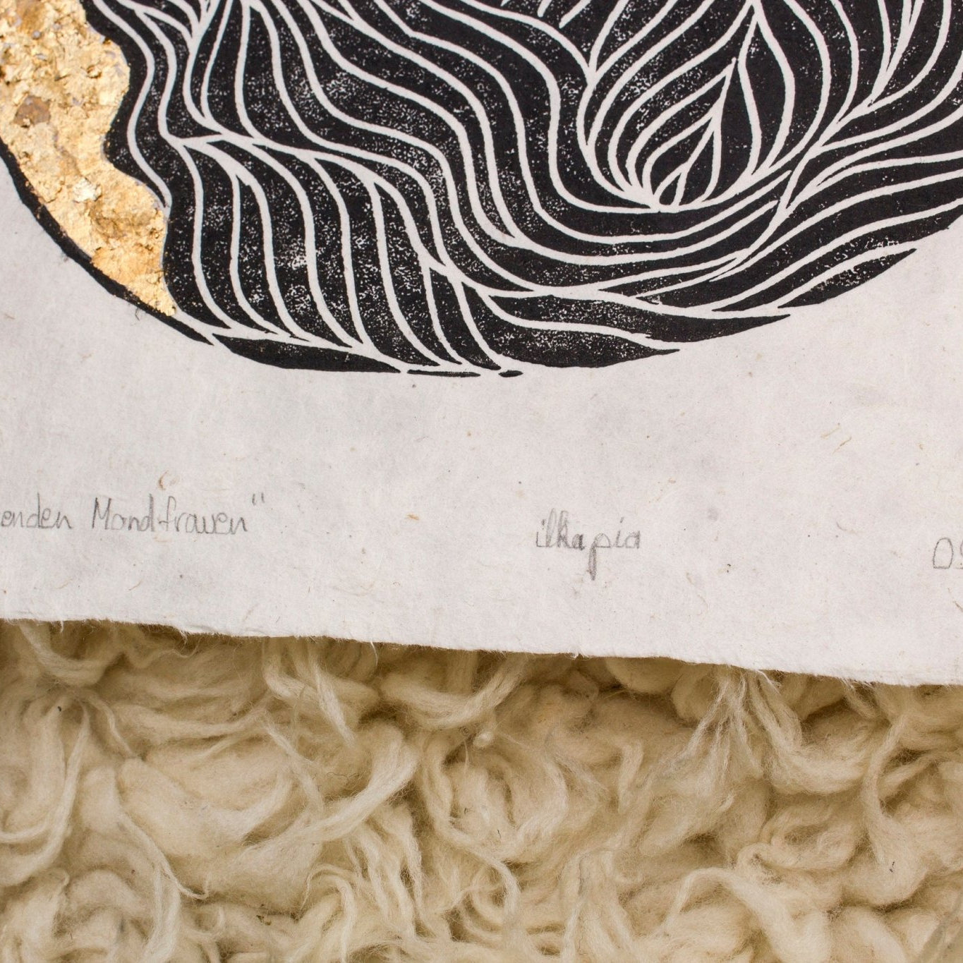 Rahmen & Passepartout für die singenden Mondfrauen - art.from.ilkas.heart