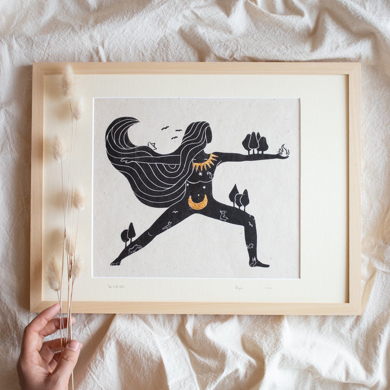 Rahmen & Passepartout für die Wilde Göttin - art.from.ilkas.heart