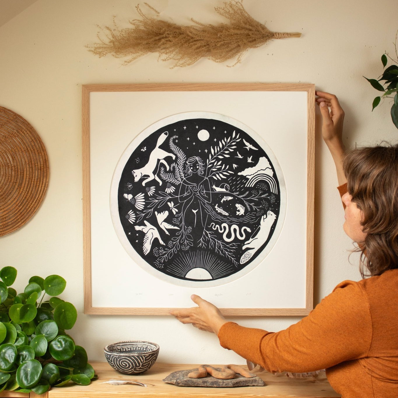 VORBESTELLUNG - Die Fülle Linoldruck Limitierte Auflage - art.from.ilkas.heart