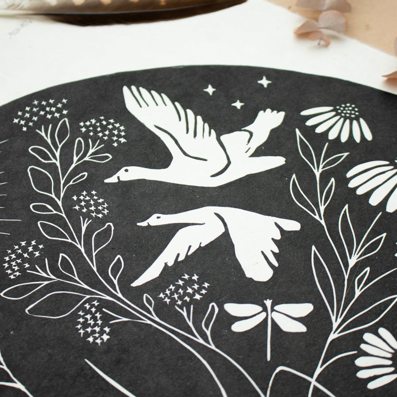 VORBESTELLUNG - Die Fülle Linoldruck Limitierte Auflage - art.from.ilkas.heart