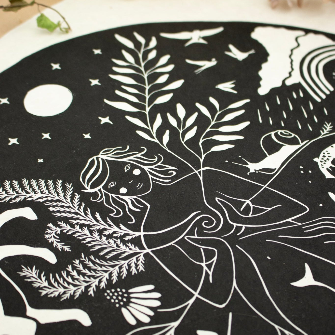 VORBESTELLUNG - Die Fülle Linoldruck Limitierte Auflage - art.from.ilkas.heart