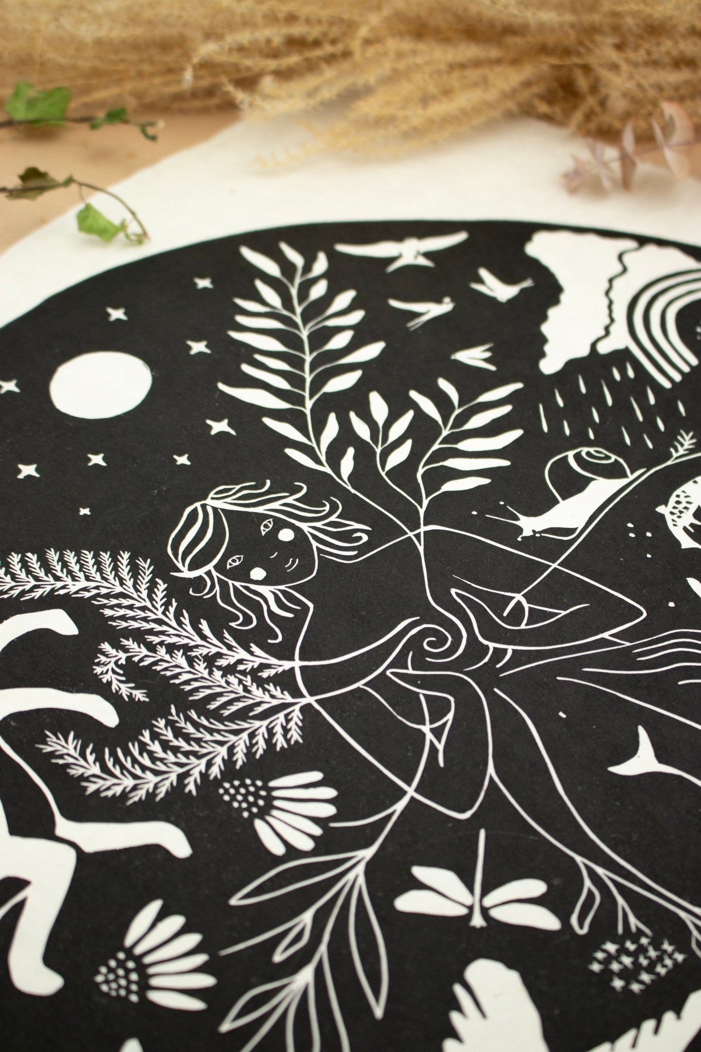 VORBESTELLUNG - Die Fülle Linoldruck Limitierte Auflage - art.from.ilkas.heart