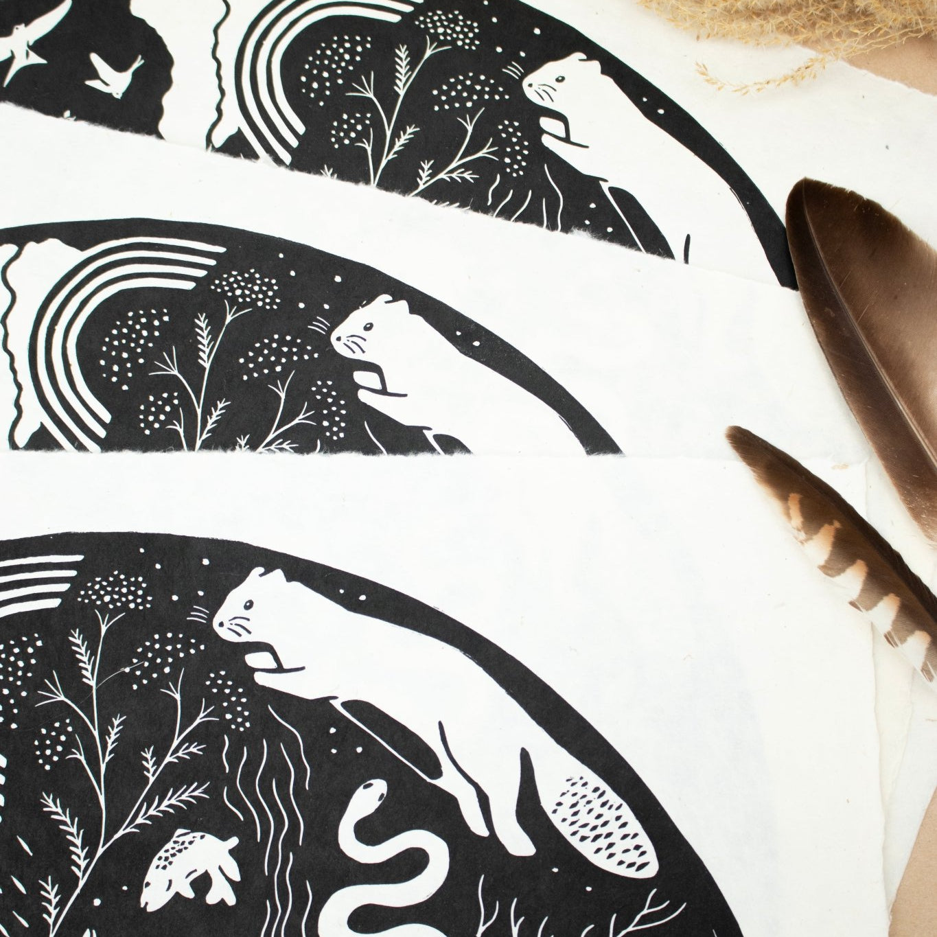 VORBESTELLUNG - Die Fülle Linoldruck Limitierte Auflage - art.from.ilkas.heart