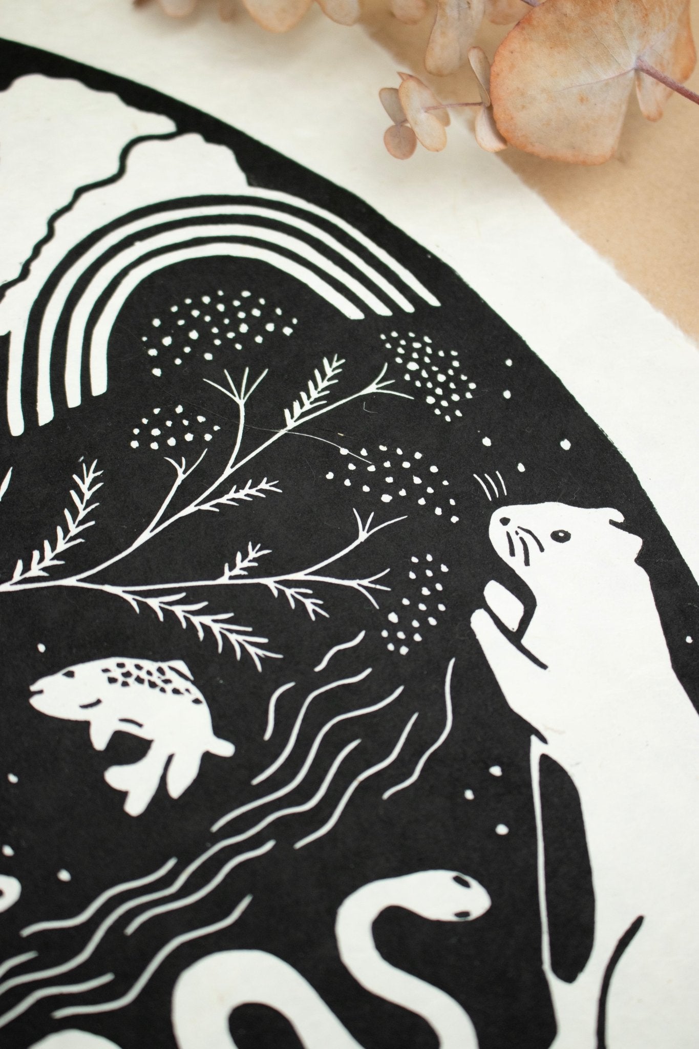 VORBESTELLUNG - Die Fülle Linoldruck Limitierte Auflage - art.from.ilkas.heart