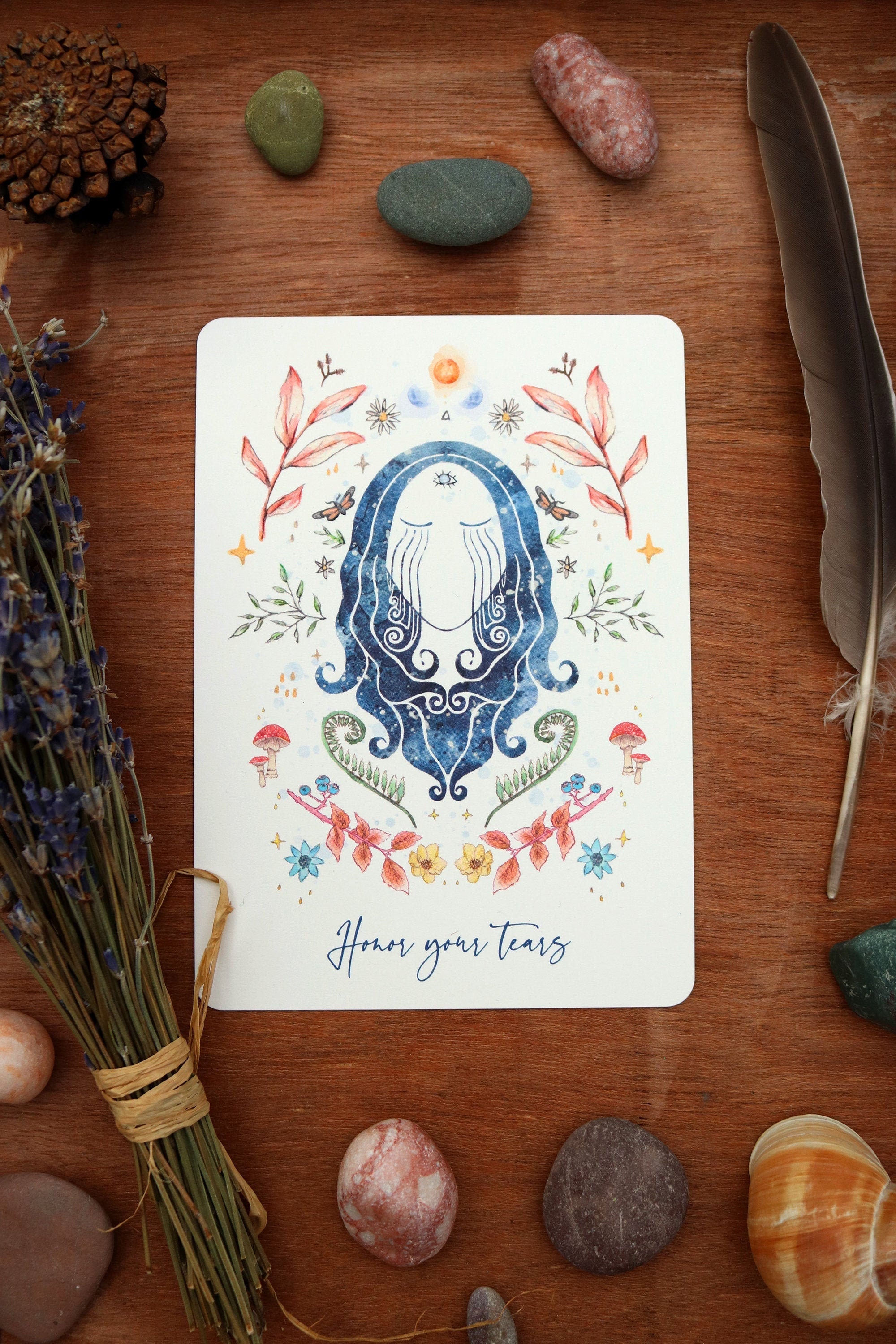 Ehre deine Tränen Postkarte - art.from.ilkas.heart