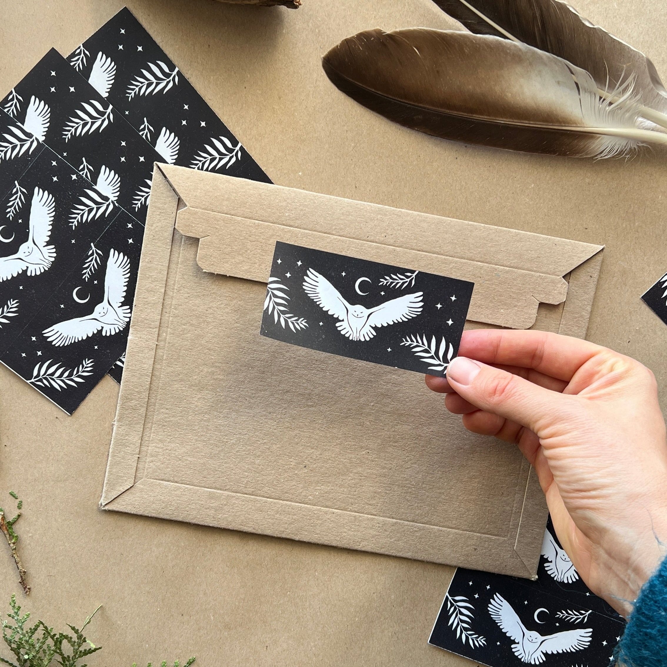 Eulen Medizin Stickerbogen - art.from.ilkas.heart