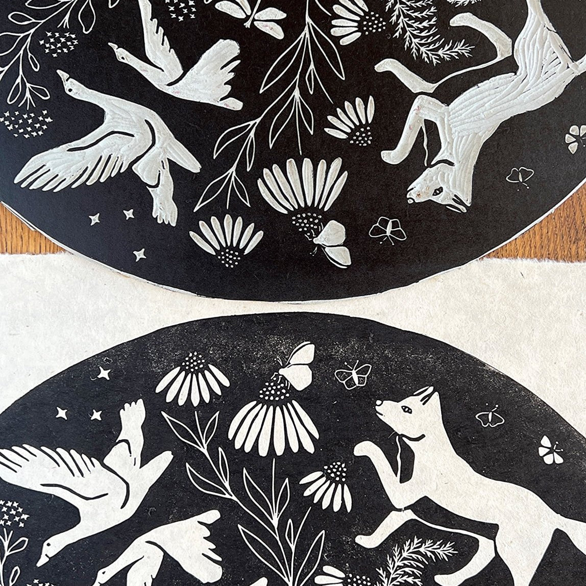 VORBESTELLUNG - Die Fülle Linoldruck Limitierte Auflage - art.from.ilkas.heart