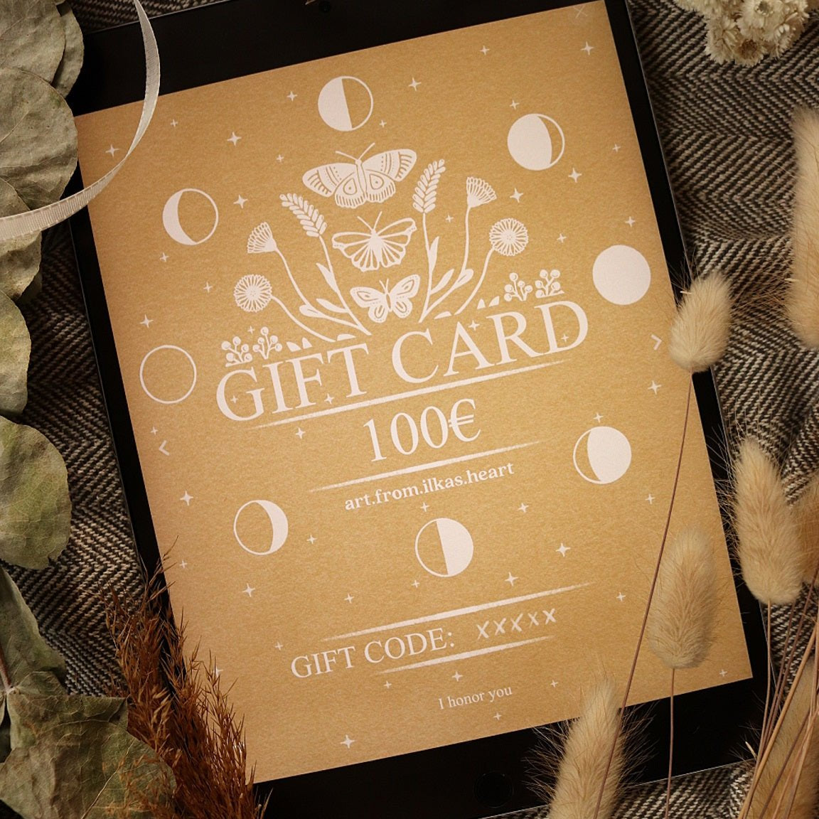 Geschenkgutschein von art.from.ilkas.heart - art.from.ilkas.heart