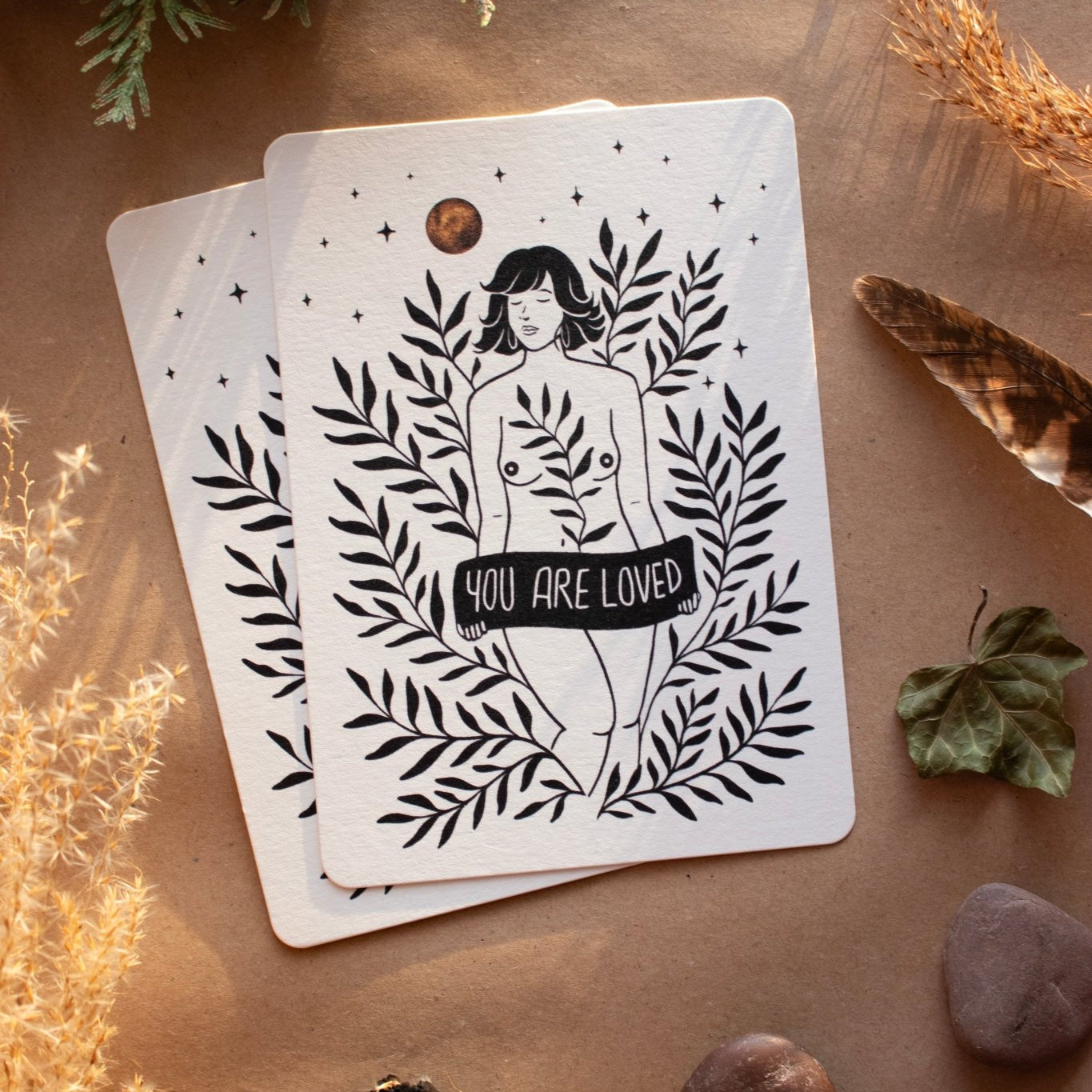 You are loved - Postkarte - art.from.ilkas.heart