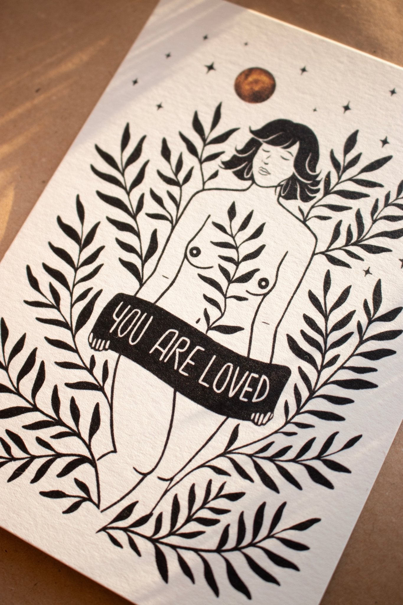 You are loved - Postkarte - art.from.ilkas.heart