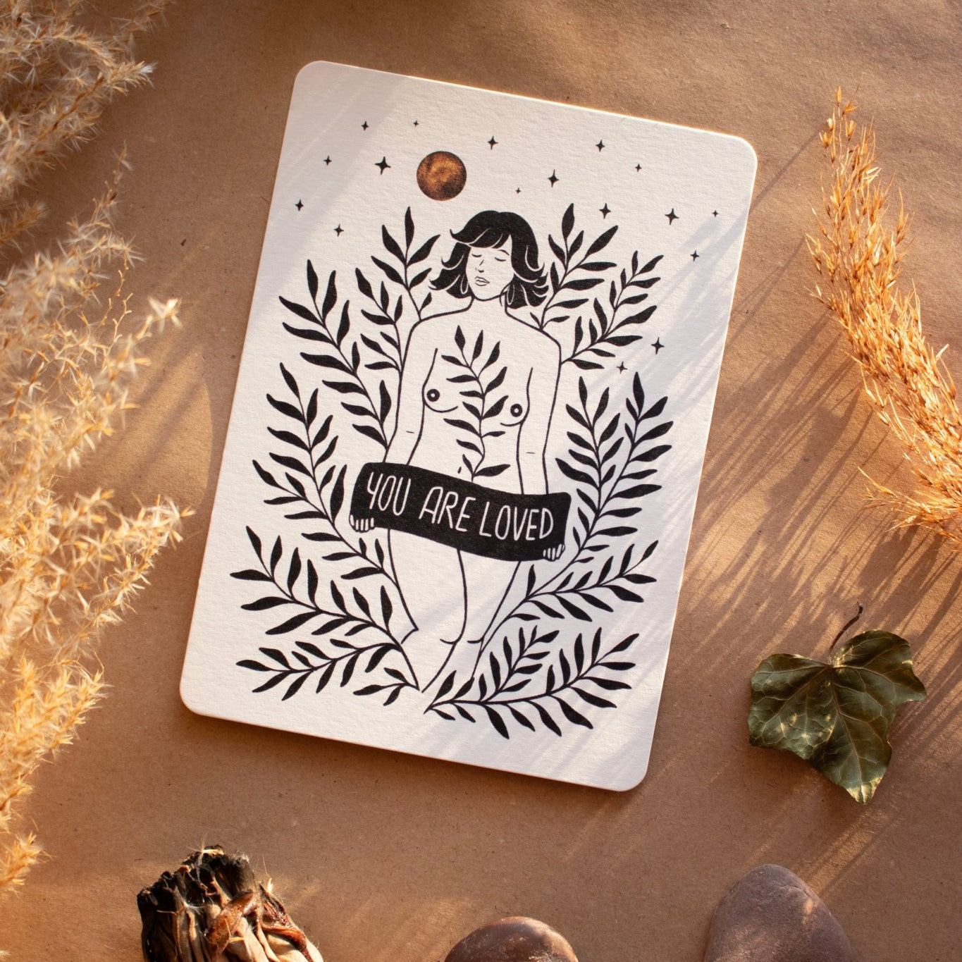 You are loved - Postkarte - art.from.ilkas.heart