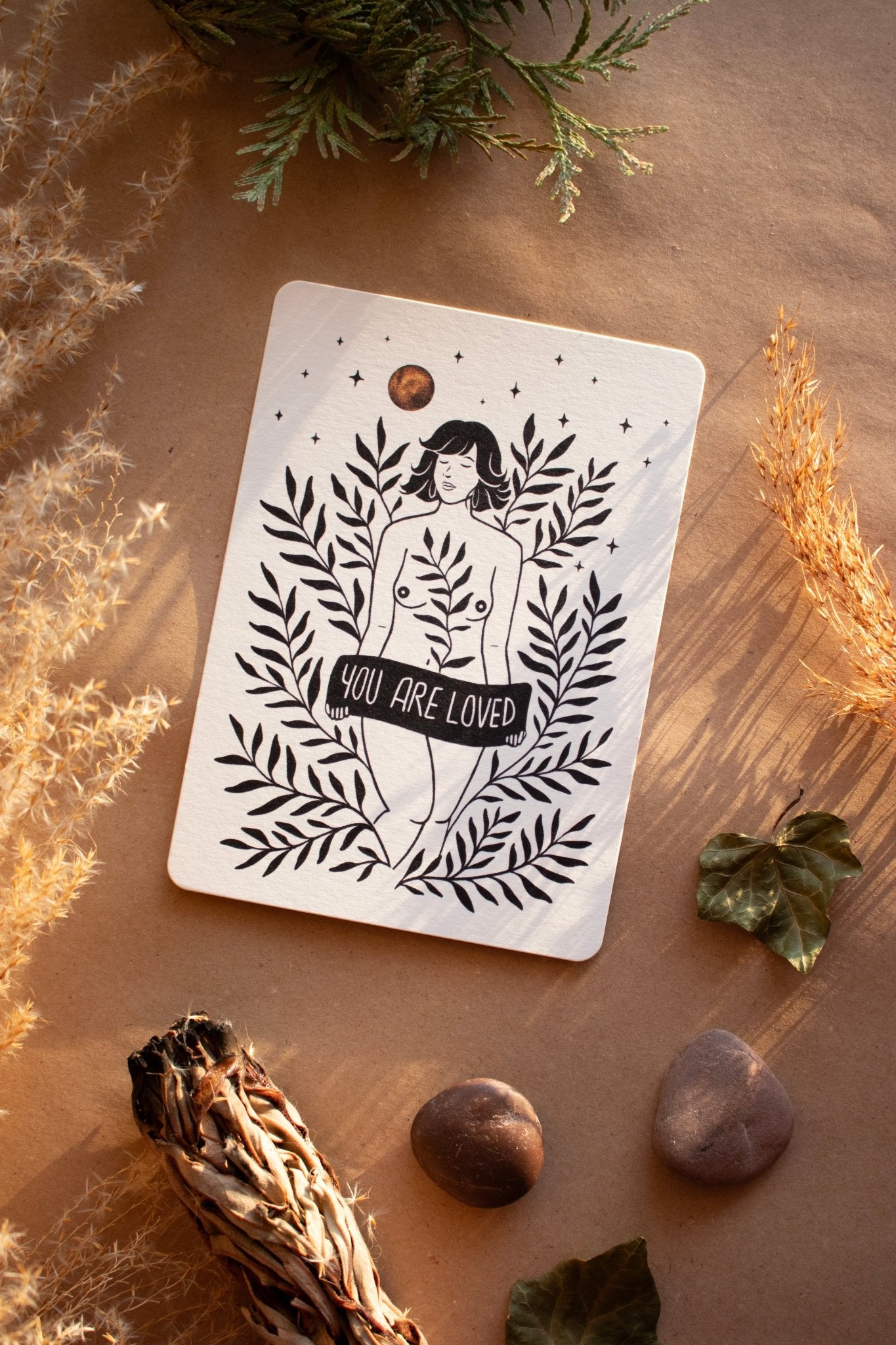 You are loved - Postkarte - art.from.ilkas.heart