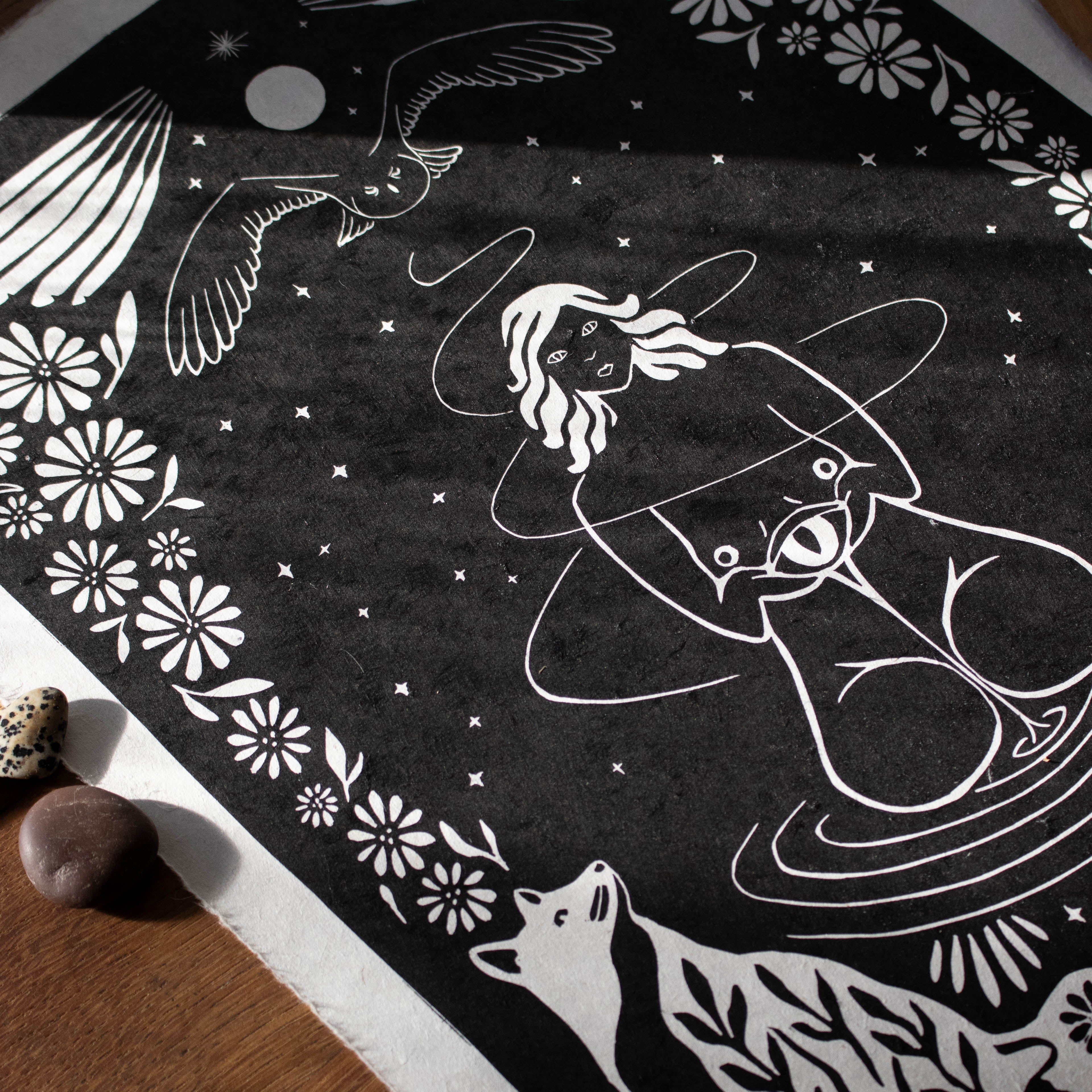 Trusting the Process - Linoldruck - art.from.ilkas.heart