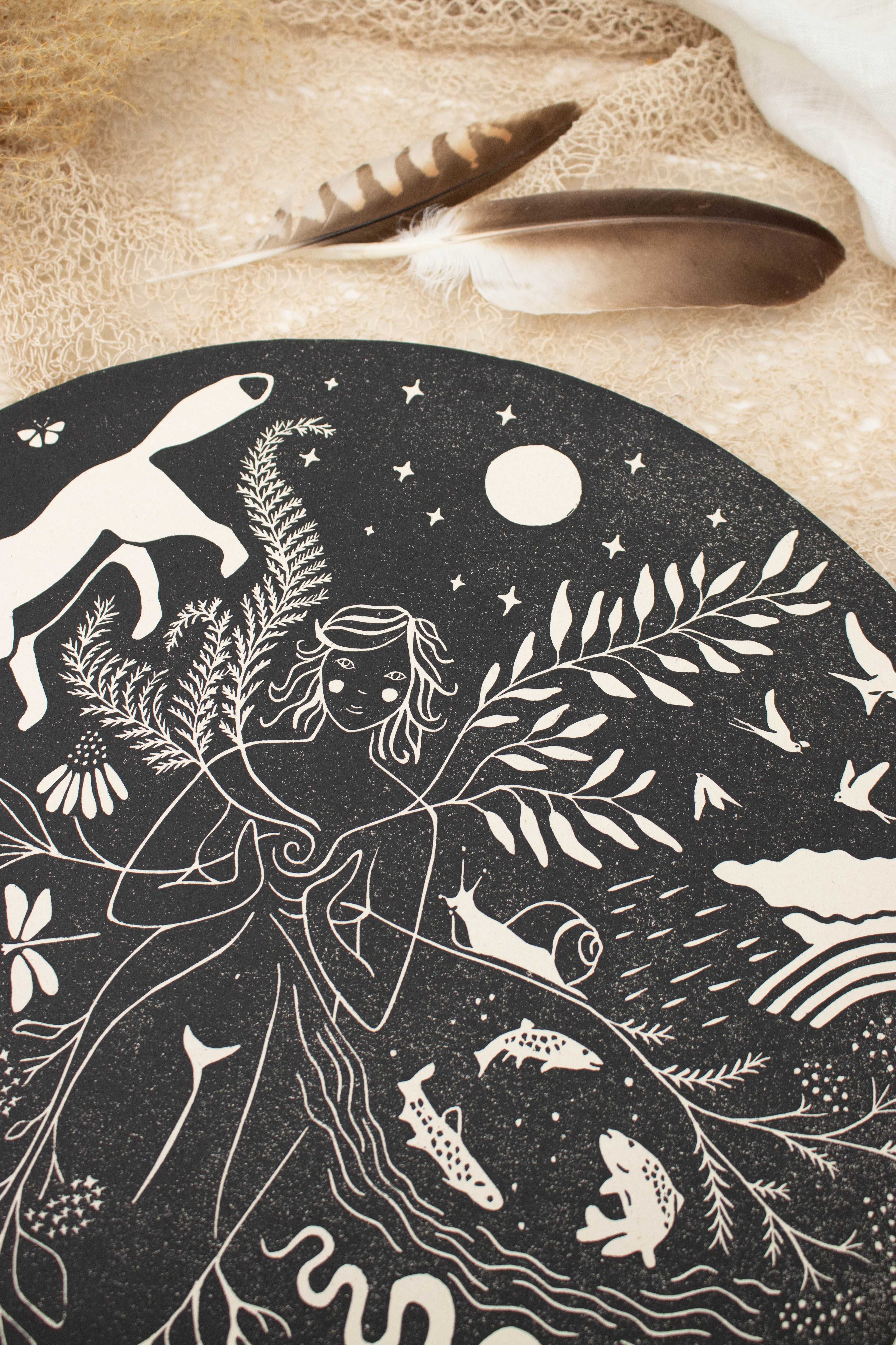 Die Fülle - Frauenkreismitte & Wandbild - art.from.ilkas.heart