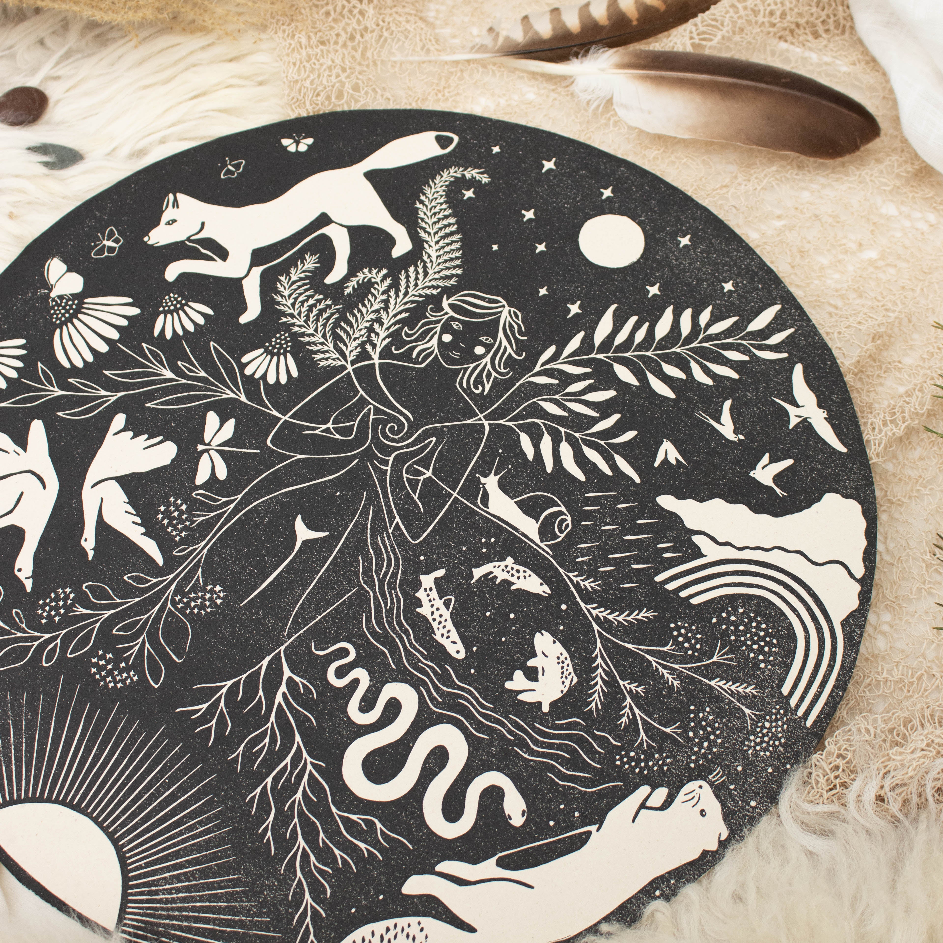 Die Fülle - Frauenkreismitte & Wandbild - art.from.ilkas.heart