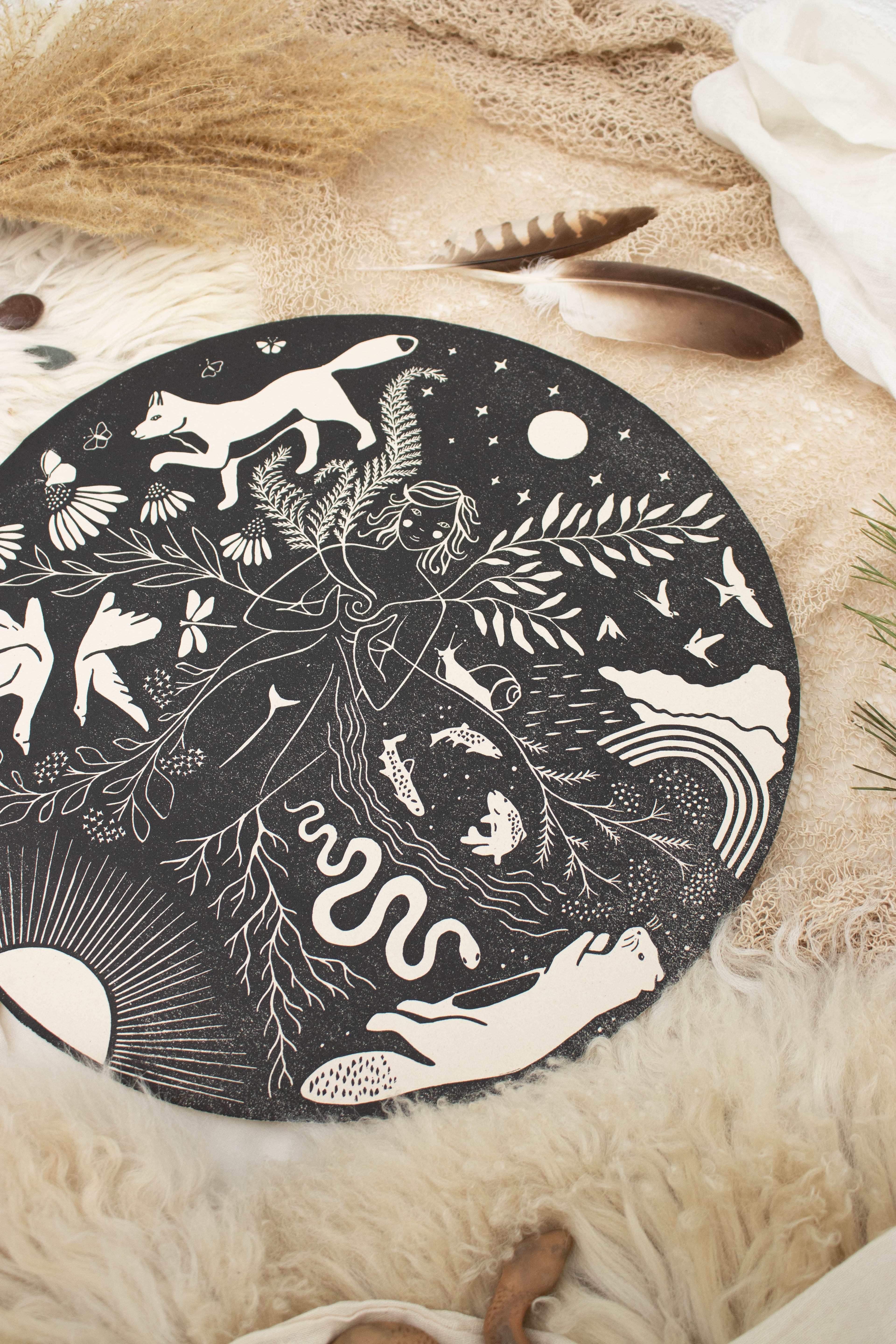 Die Fülle - Frauenkreismitte & Wandbild - art.from.ilkas.heart