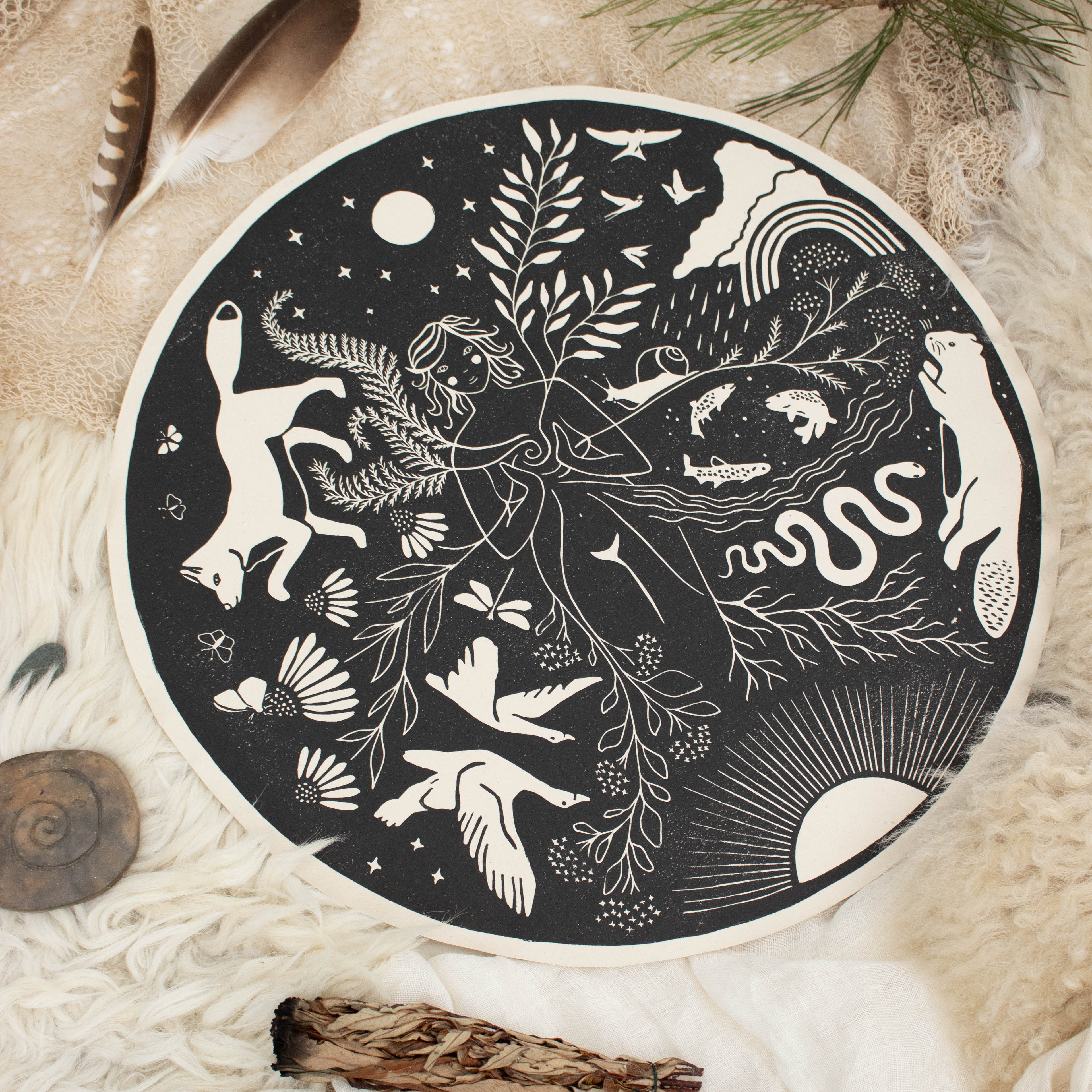 Die Fülle - Frauenkreismitte & Wandbild - art.from.ilkas.heart