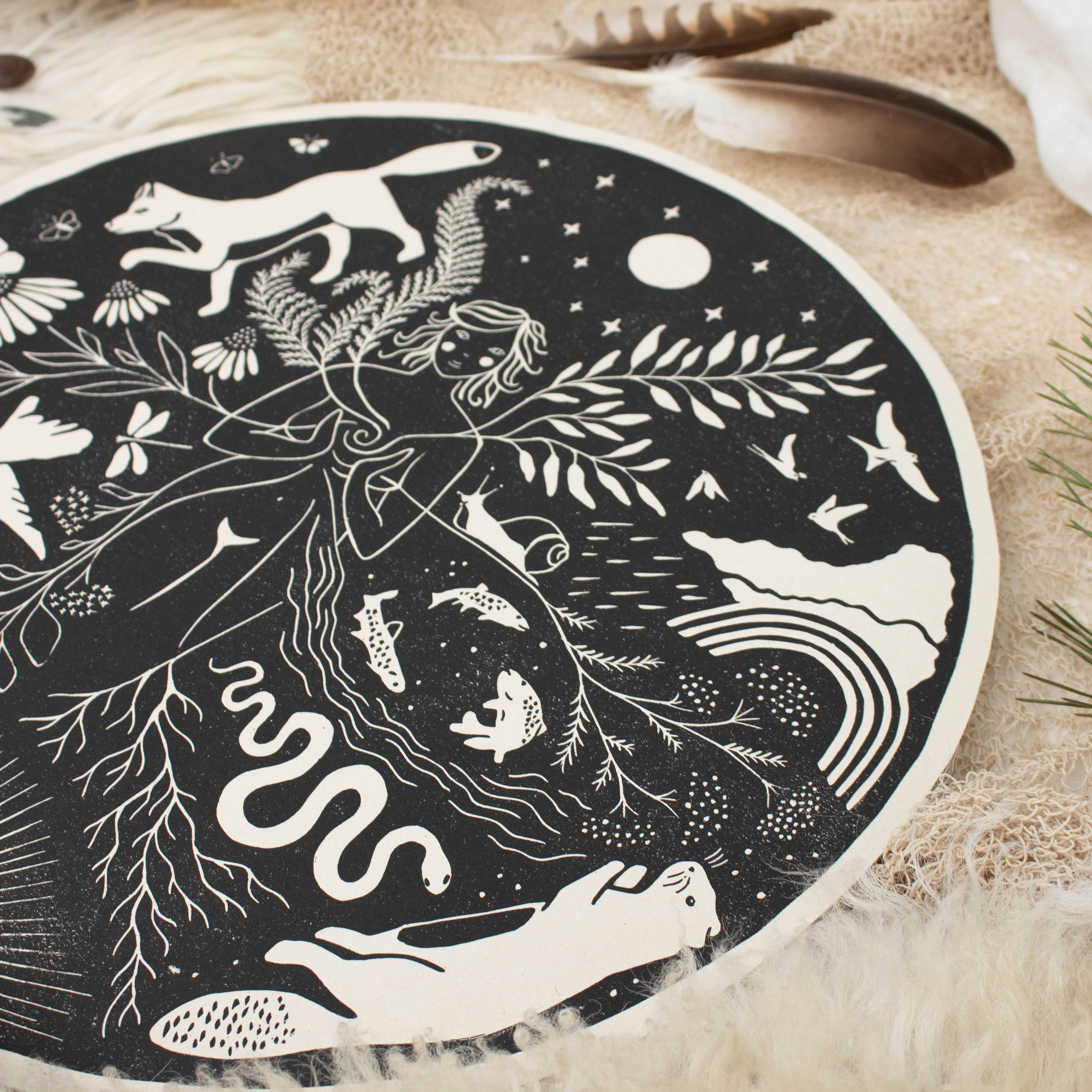 Die Fülle - Frauenkreismitte & Wandbild - art.from.ilkas.heart