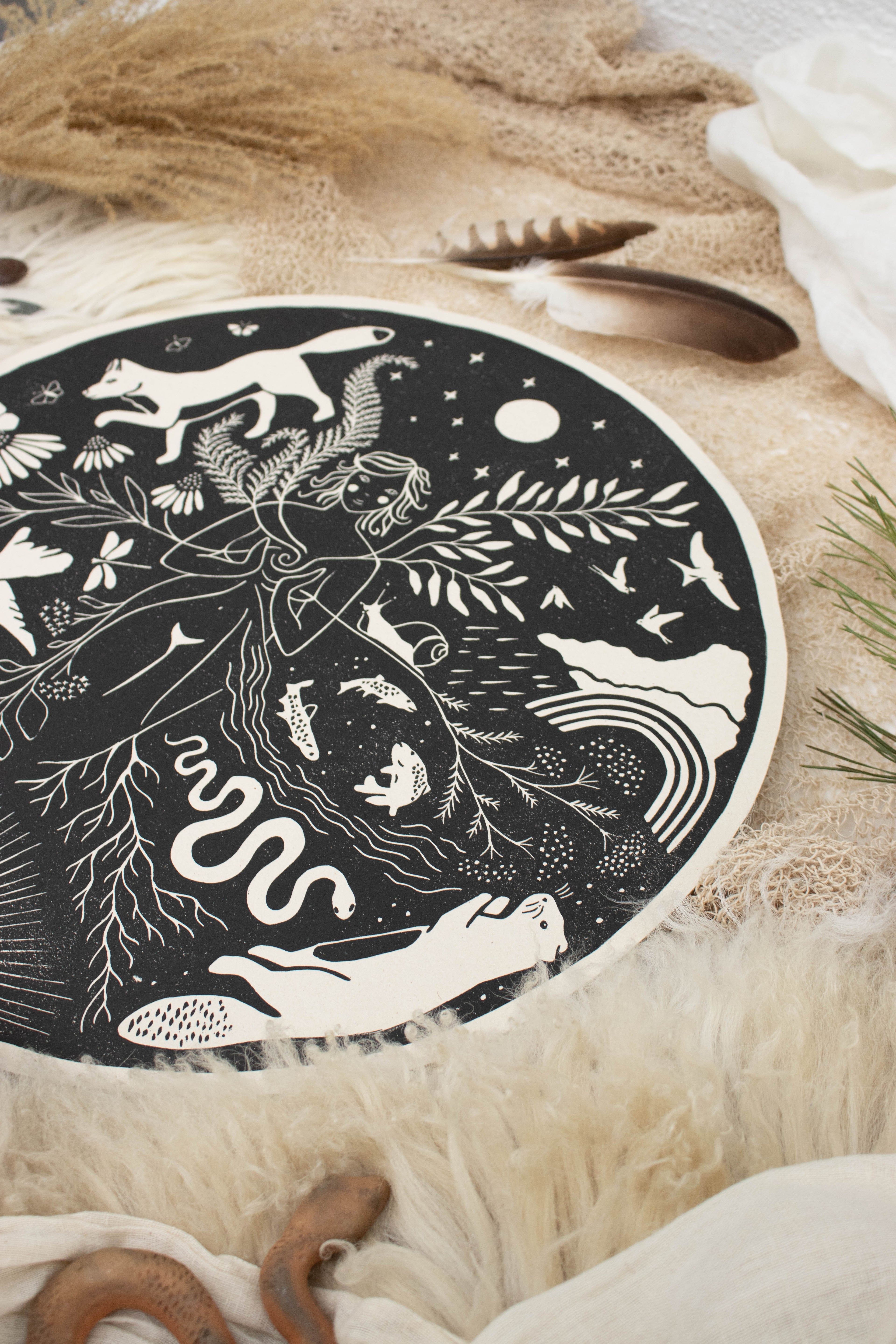 Die Fülle - Frauenkreismitte & Wandbild - art.from.ilkas.heart