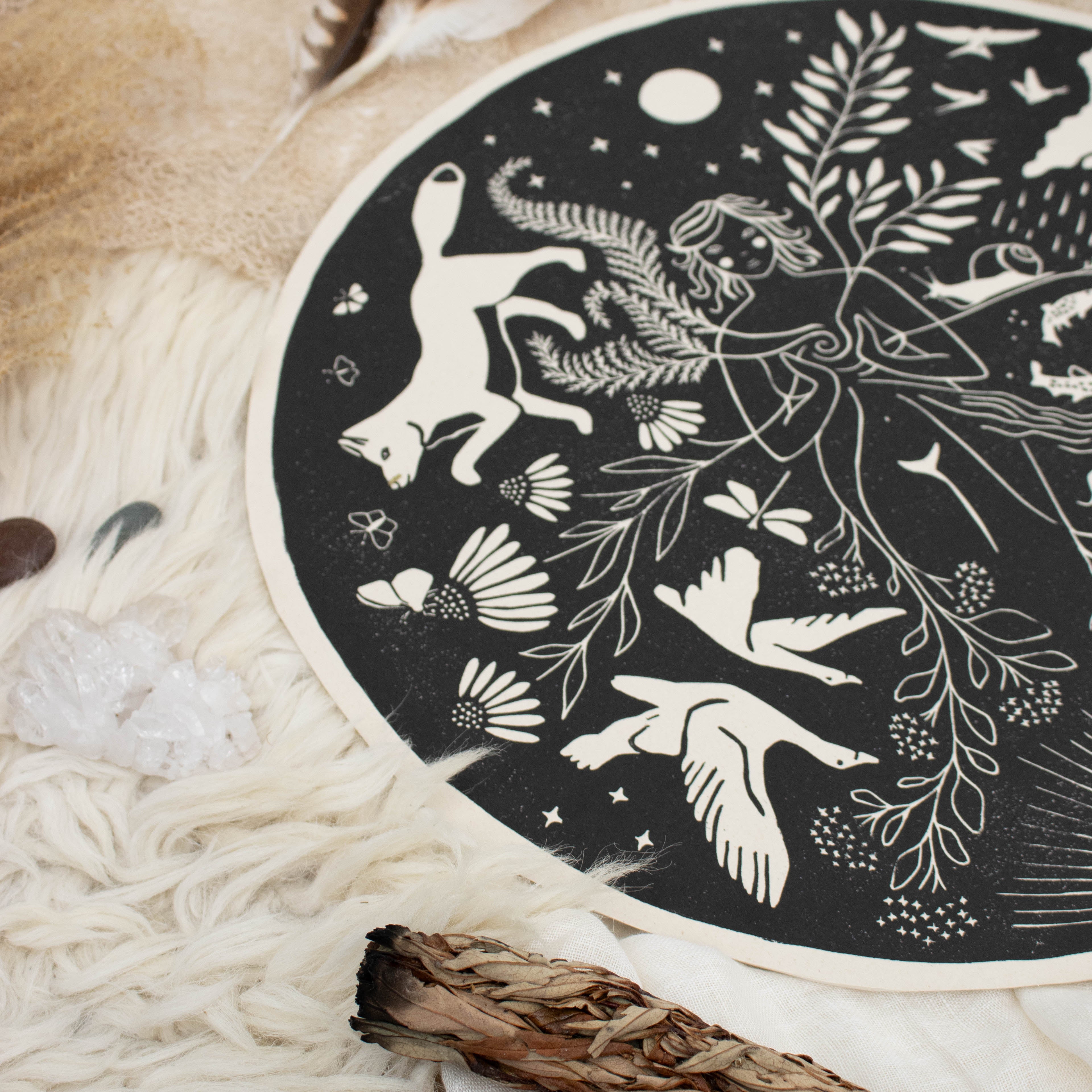 Die Fülle - Frauenkreismitte & Wandbild - art.from.ilkas.heart