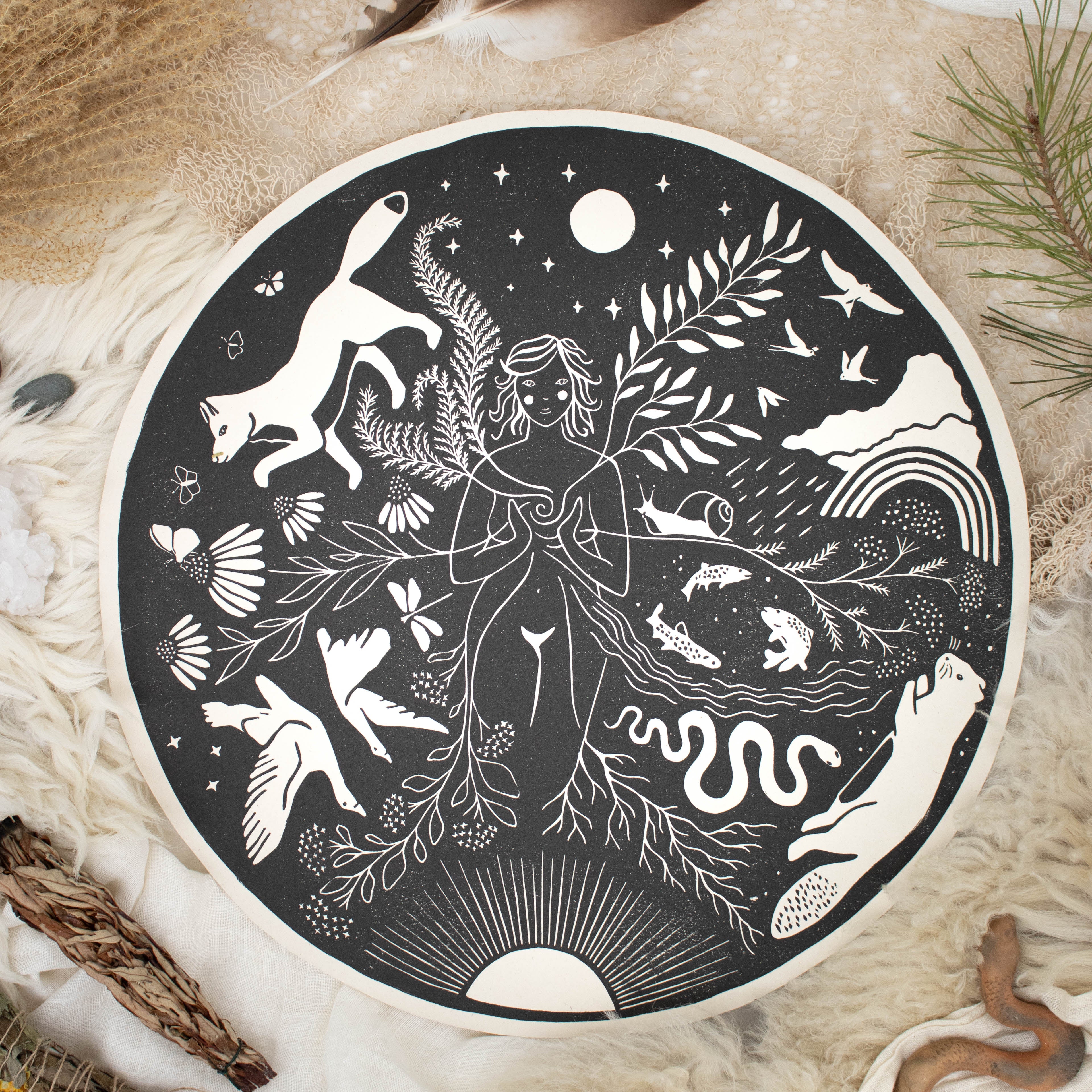 Die Fülle - Frauenkreismitte & Wandbild - art.from.ilkas.heart