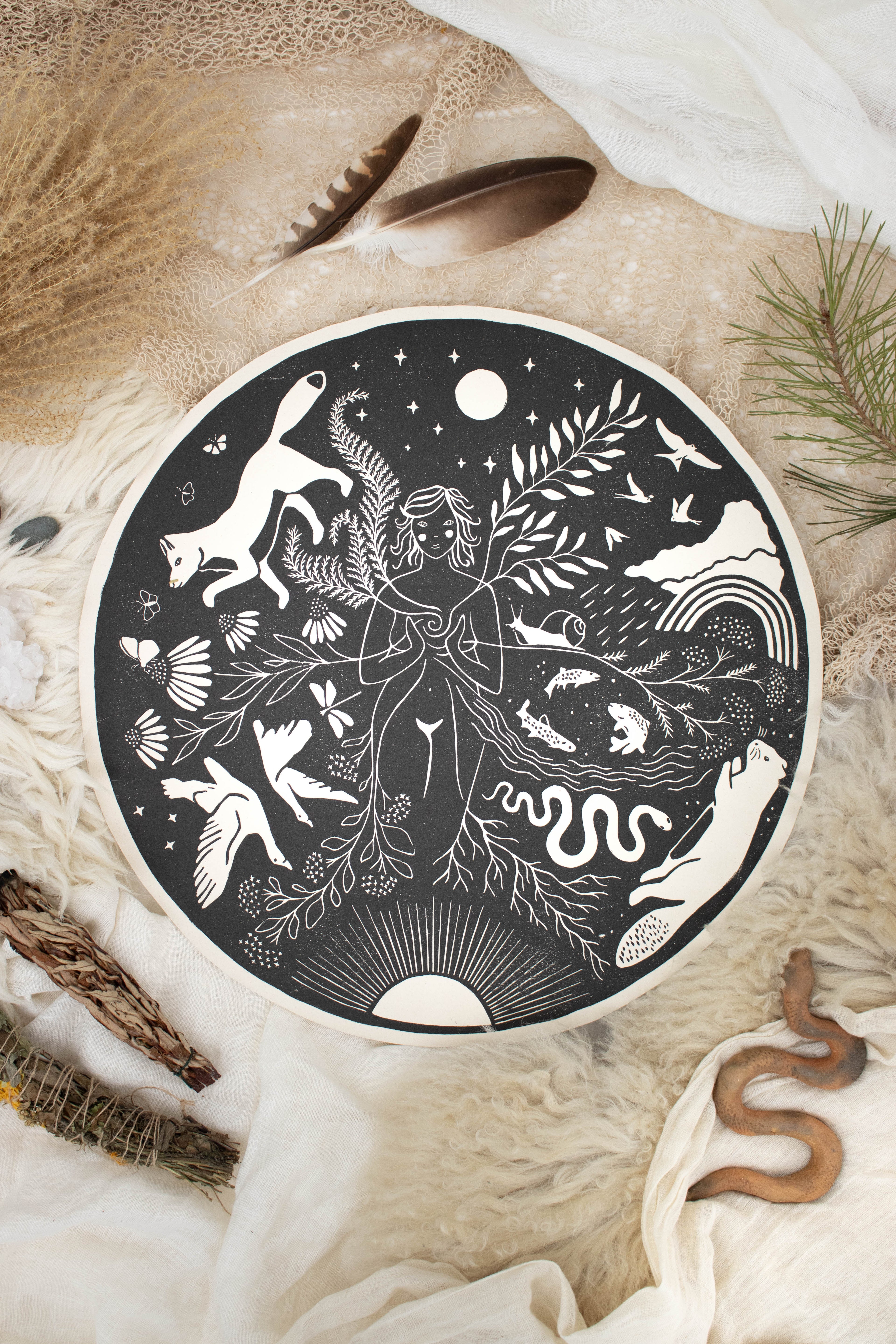 Die Fülle - Frauenkreismitte & Wandbild - art.from.ilkas.heart