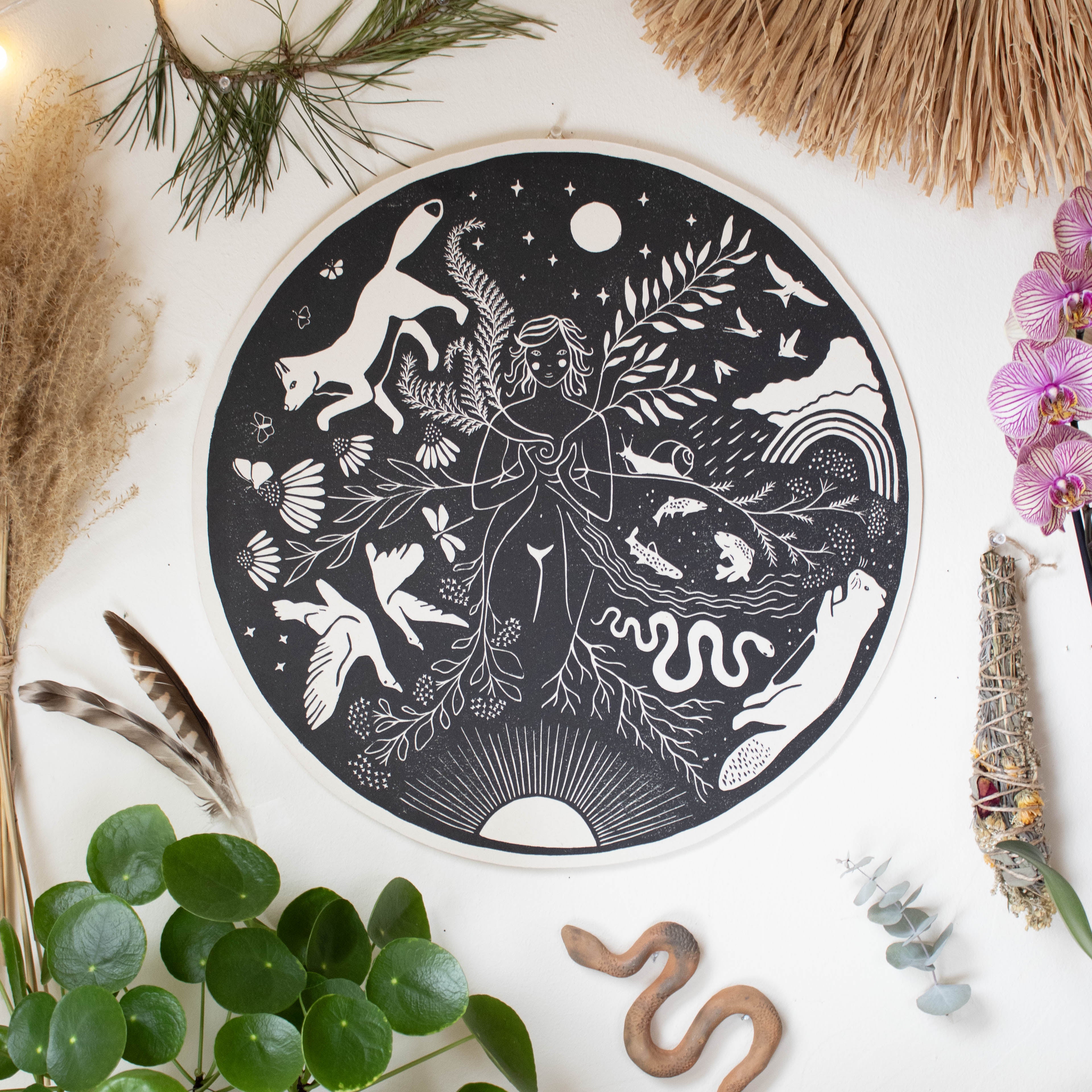 Die Fülle - Frauenkreismitte & Wandbild - art.from.ilkas.heart