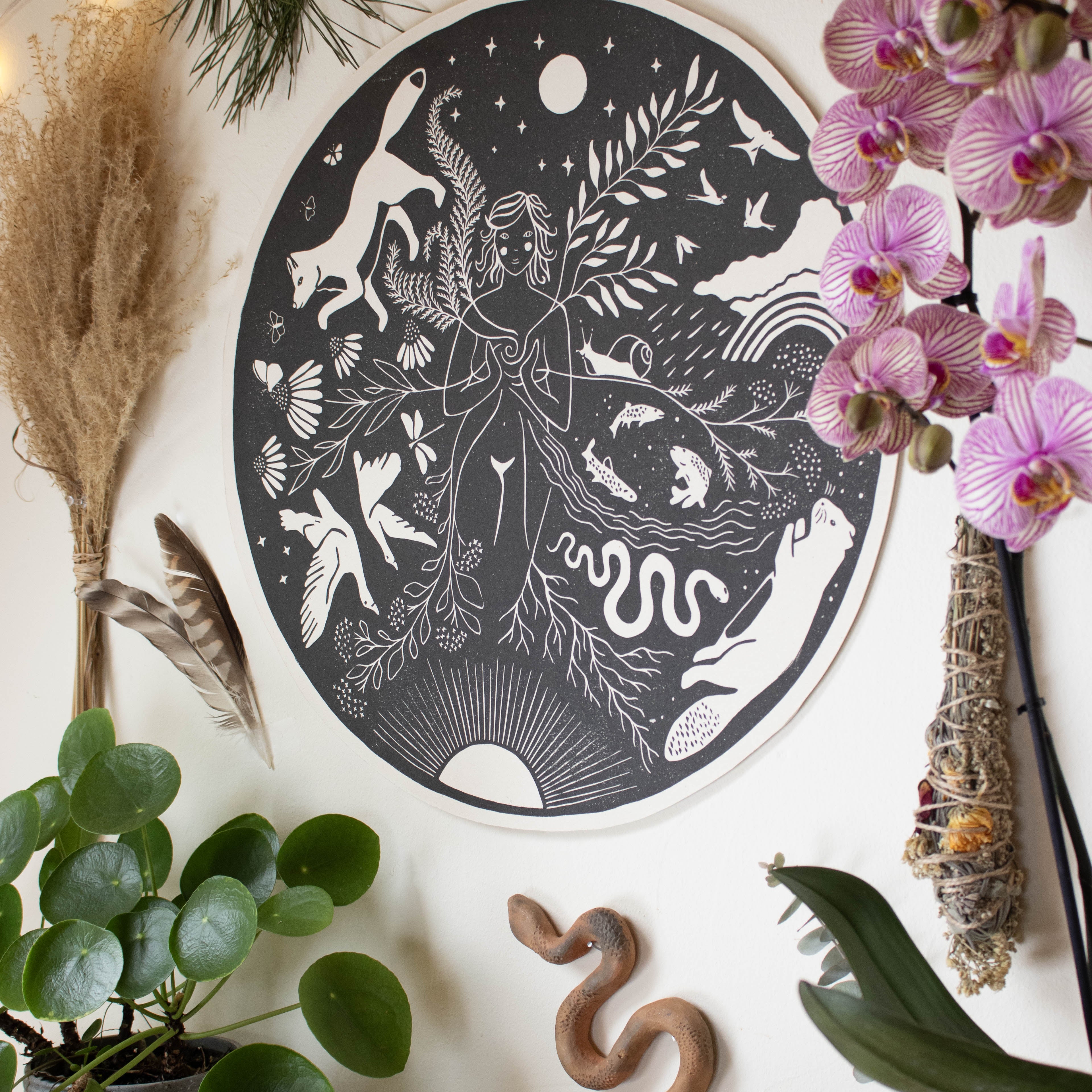 Die Fülle - Frauenkreismitte & Wandbild - art.from.ilkas.heart