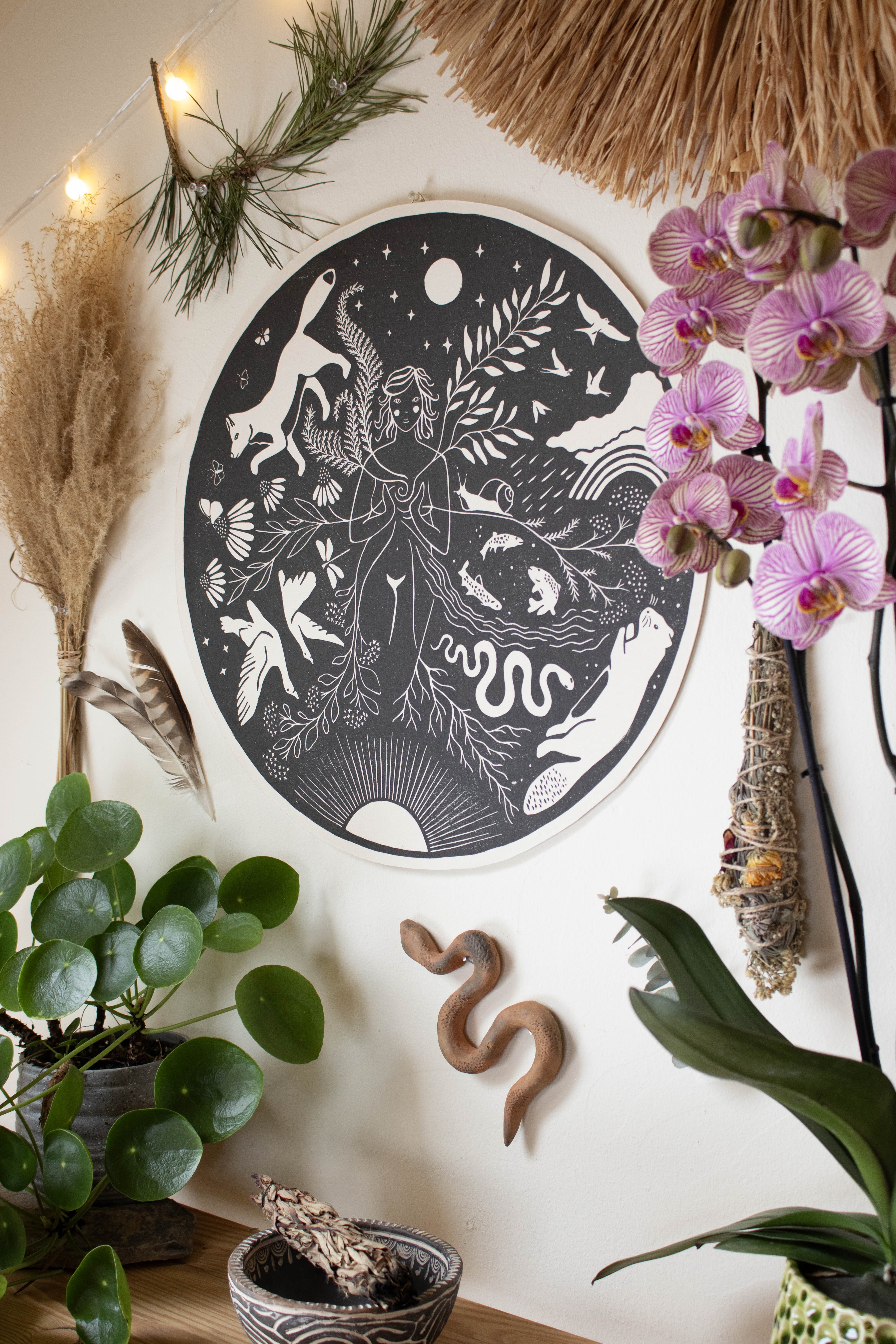 Die Fülle - Frauenkreismitte & Wandbild - art.from.ilkas.heart