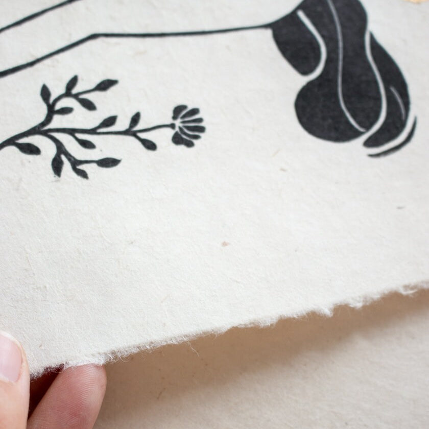 Goddess of Grace Linoldruck - art.from.ilkas.heart